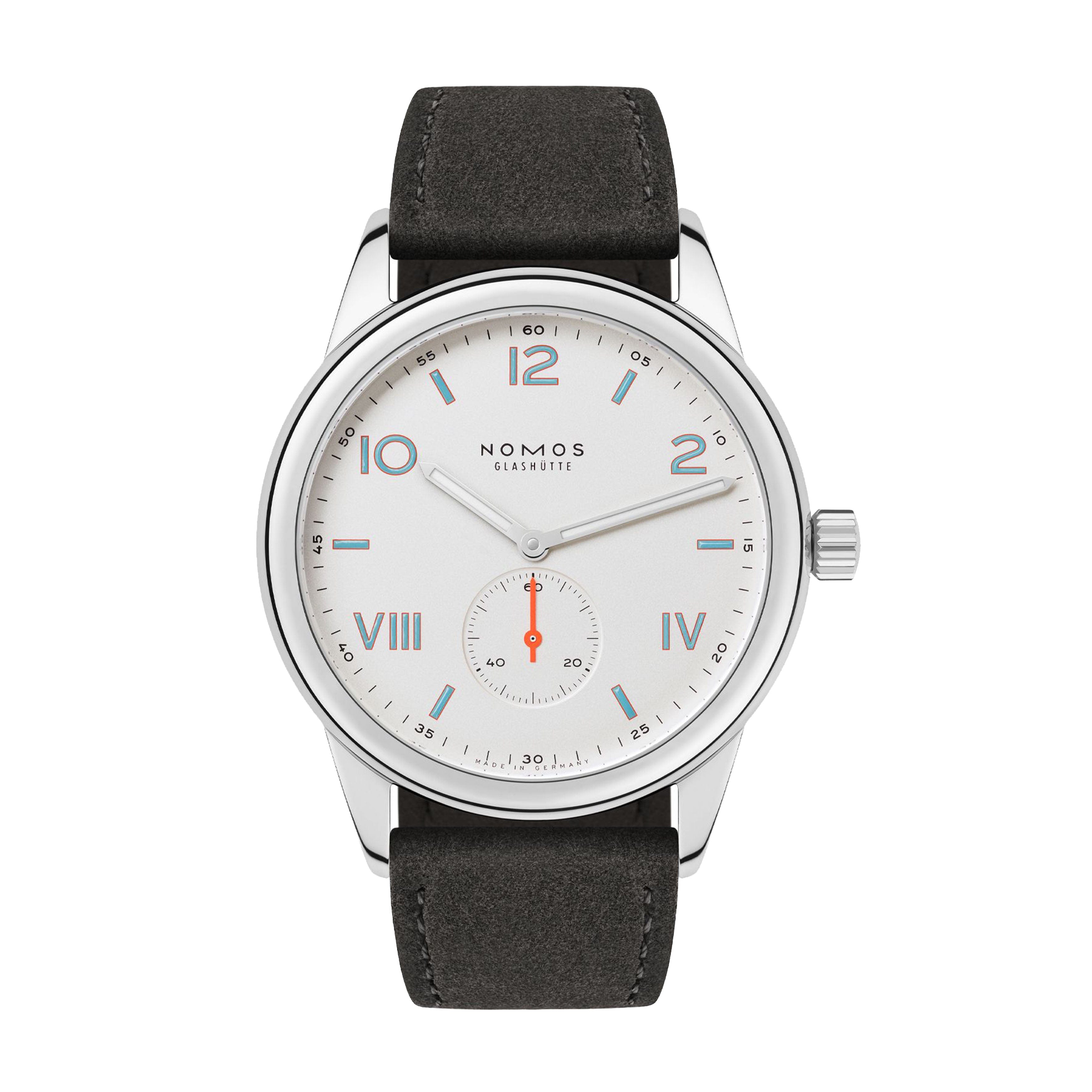Nomos Glashutte Club Campus 38 Watch, 38 mm Silver Dial, 737