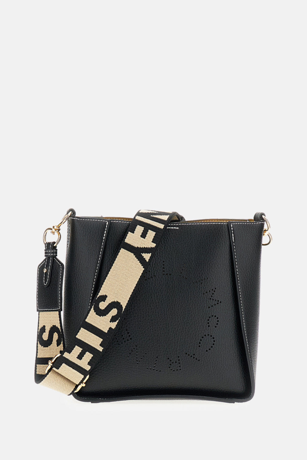Stella Mccartney BORSA TRACOLLA LOGO GRAINY ALTER MAT