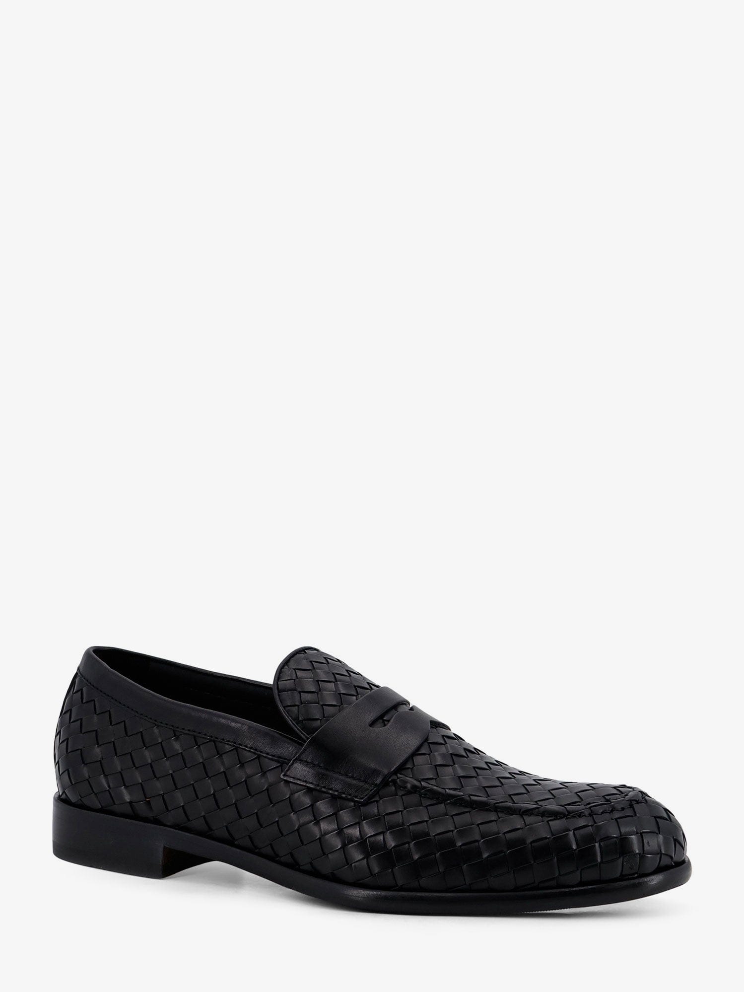 Doucal's Adler leather loafers with woven pattern