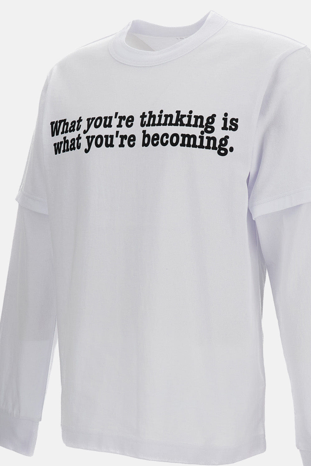 Sacai MAGLIA A MANICHE LUNGHE CON STAMPA