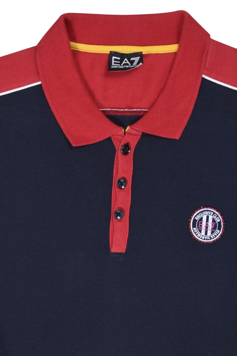 Emporio Armani Blue Polo Men'S T - Shirt