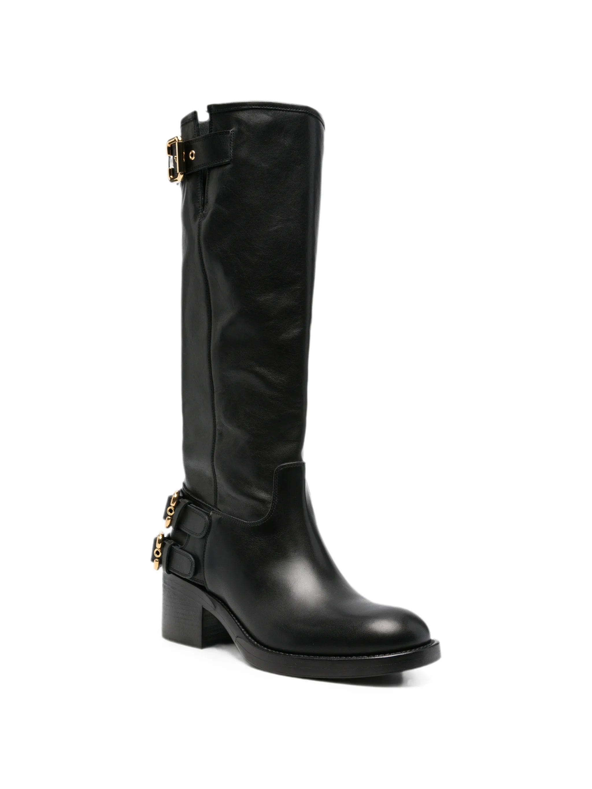 Chloé Dakota buckle - detail knee - high boots