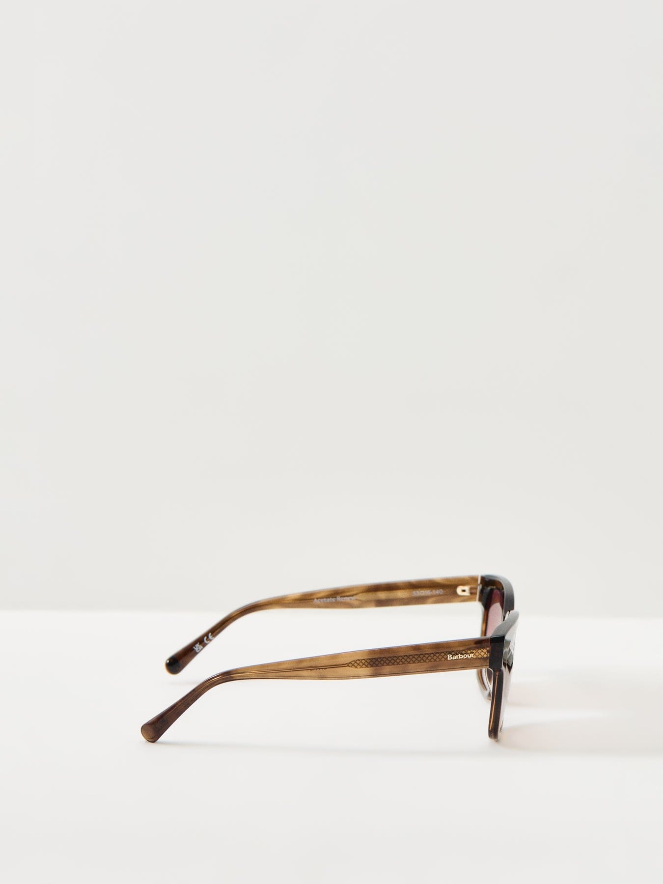 Barbour BAS3097122 Square Eye Patterned Sunglasses Brown