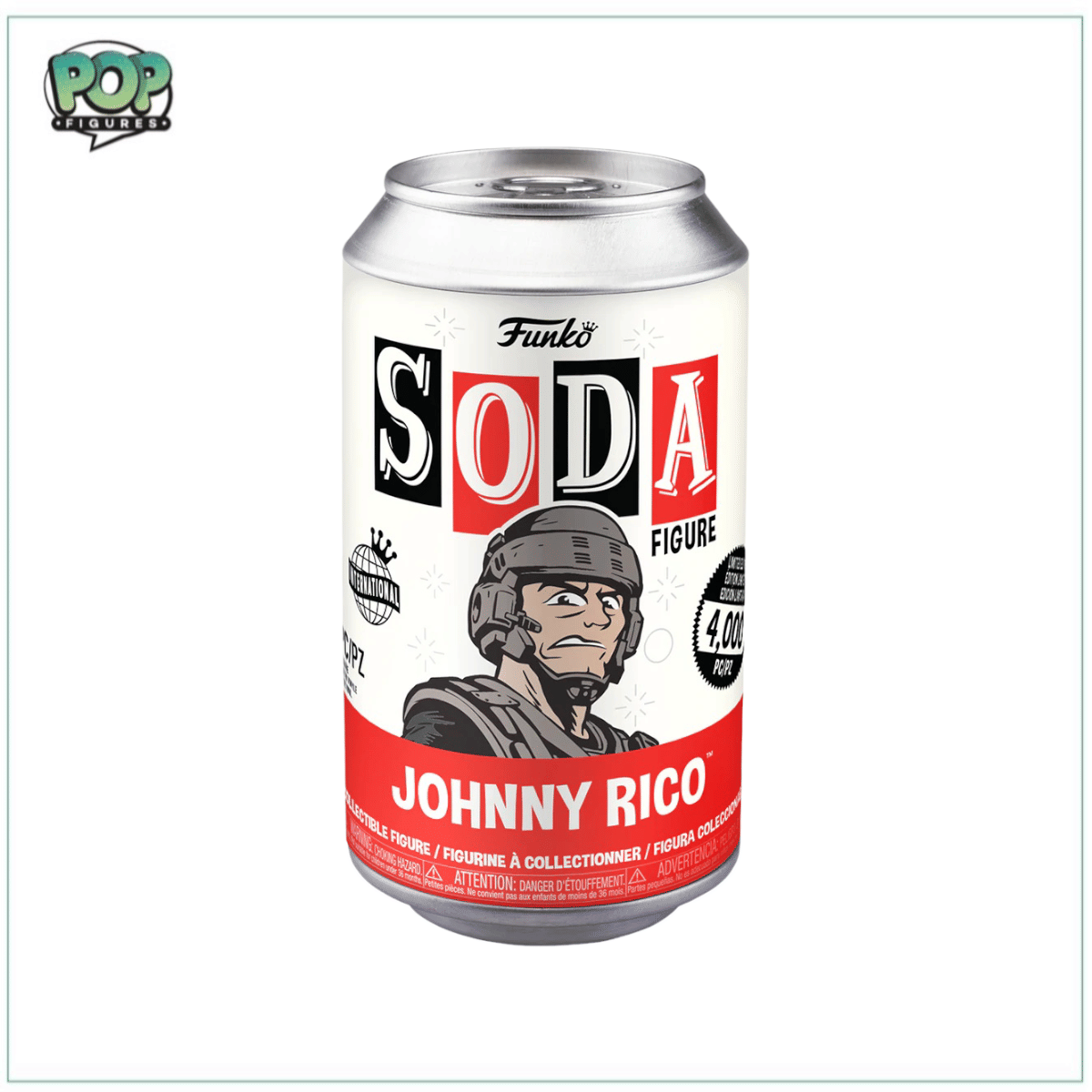 Funko Johnny Rico Funko Soda Vinyl Figure! - Starship Troopers - LE4000 Pcs International - Chance of Chase