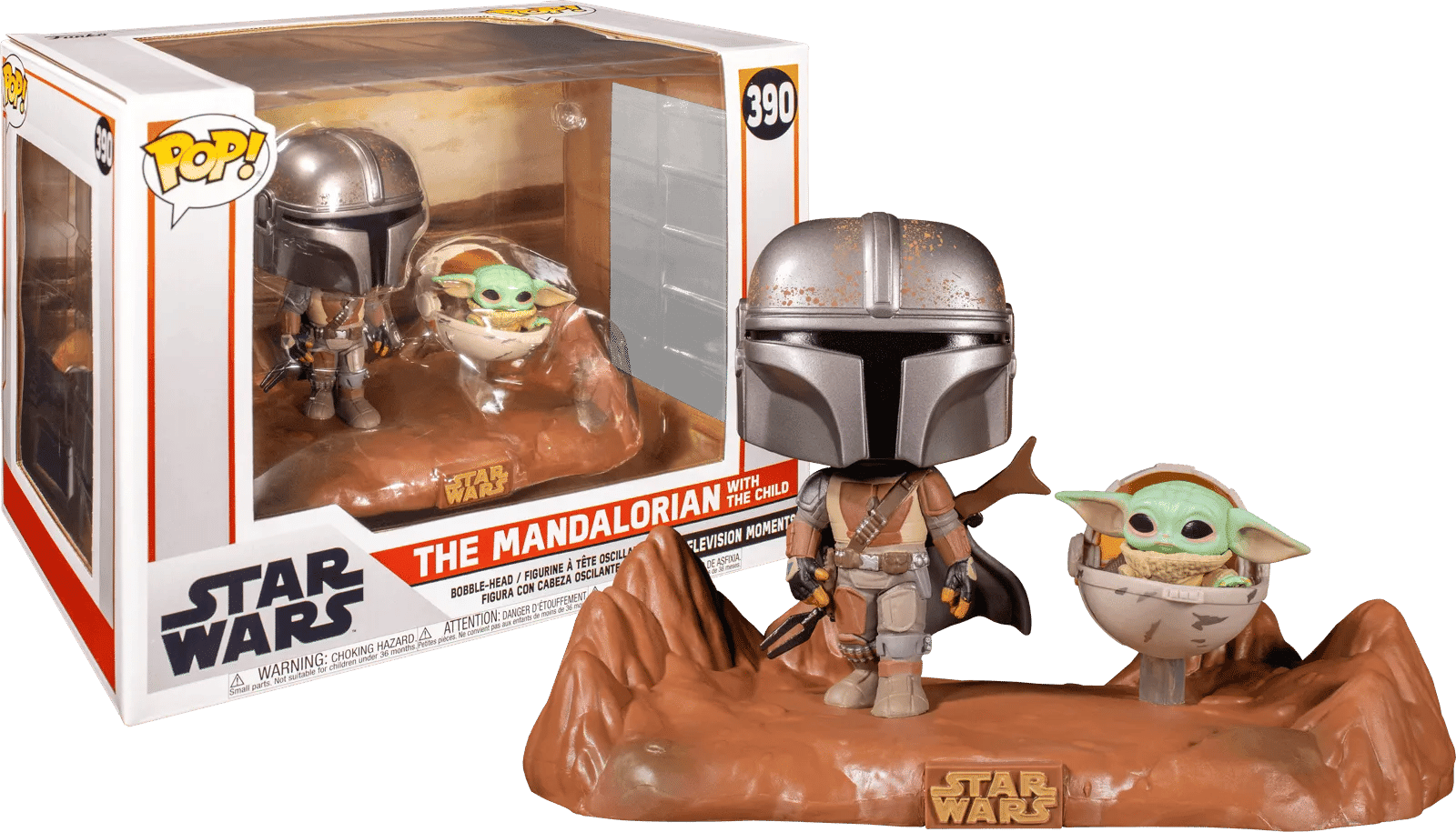 Funko Star Wars: The Mandalorian - Mandalorian & Child Movie Moment Pop! Vinyl