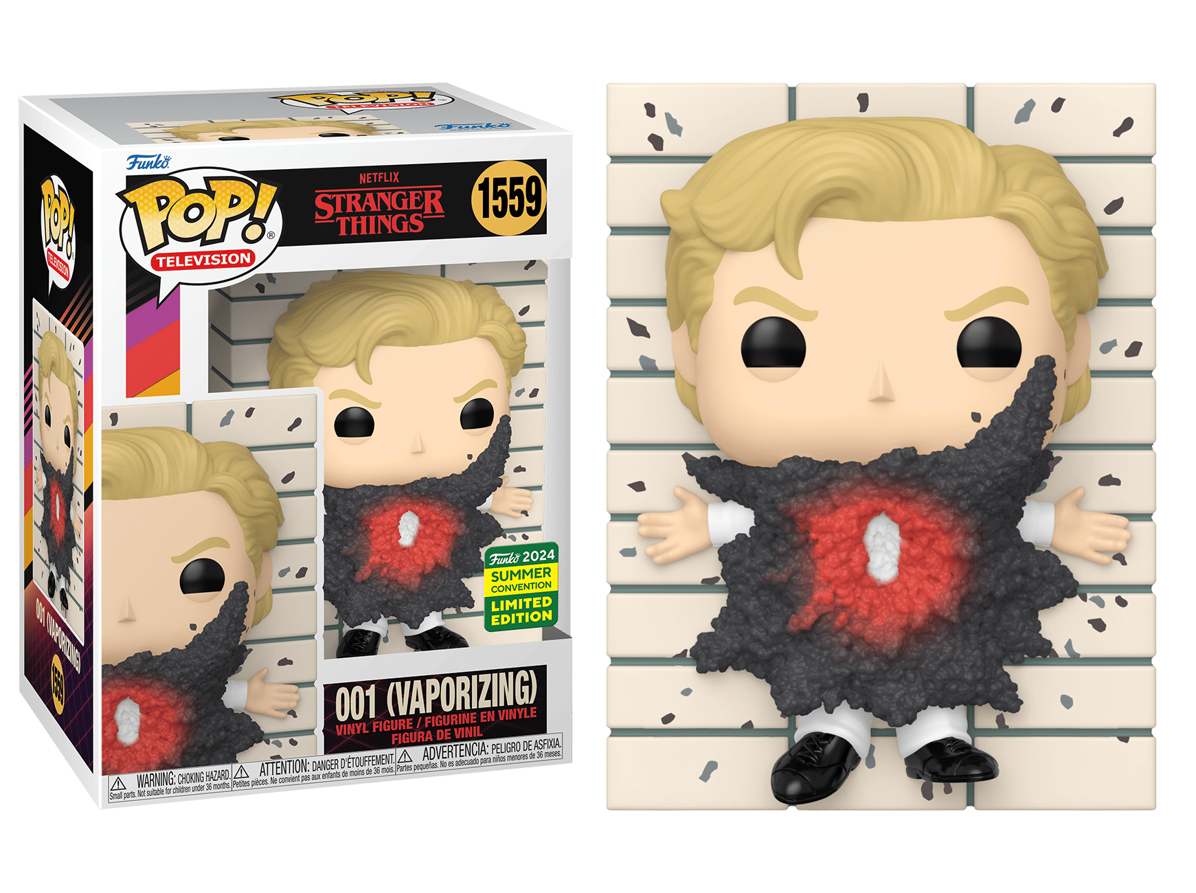 Funko Stranger Things - 001 (Vaporizing) SDCC 2024 Summer Convention Shared Exclusive Pop! Vinyl #1559