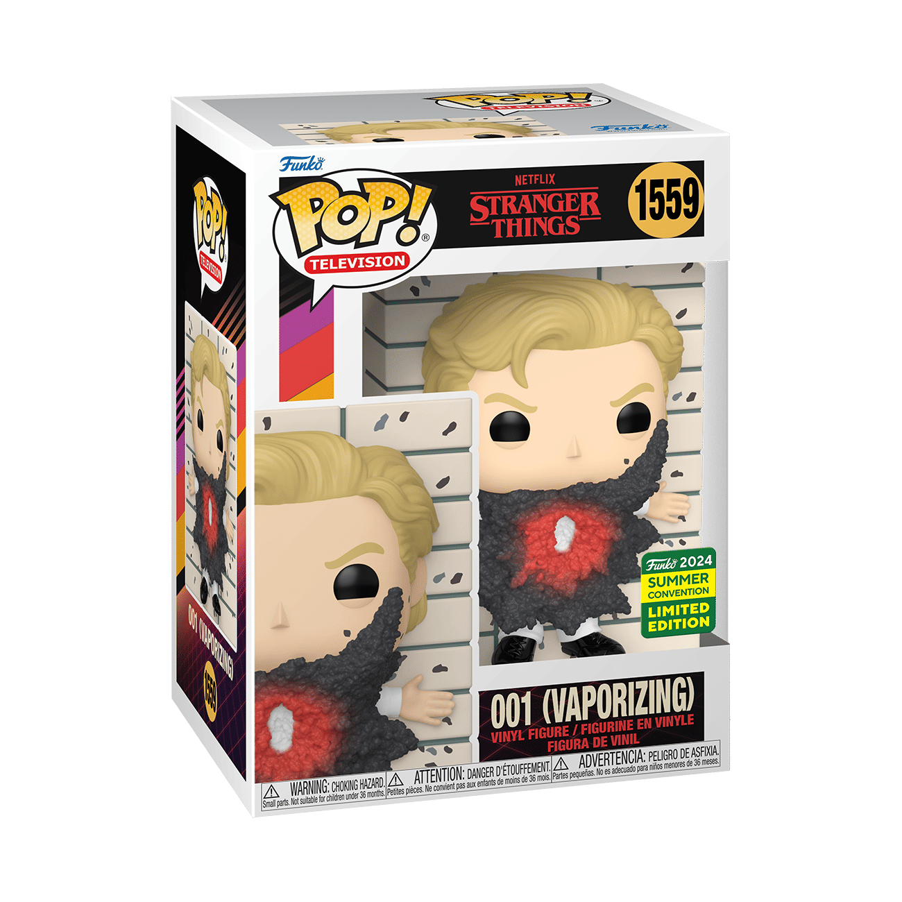 Funko Stranger Things - 001 (Vaporizing) SDCC 2024 Summer Convention Shared Exclusive Pop! Vinyl #1559