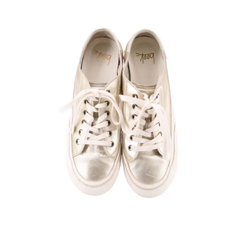 BEEK METALLIC SNEAKERS GOLD 12 US