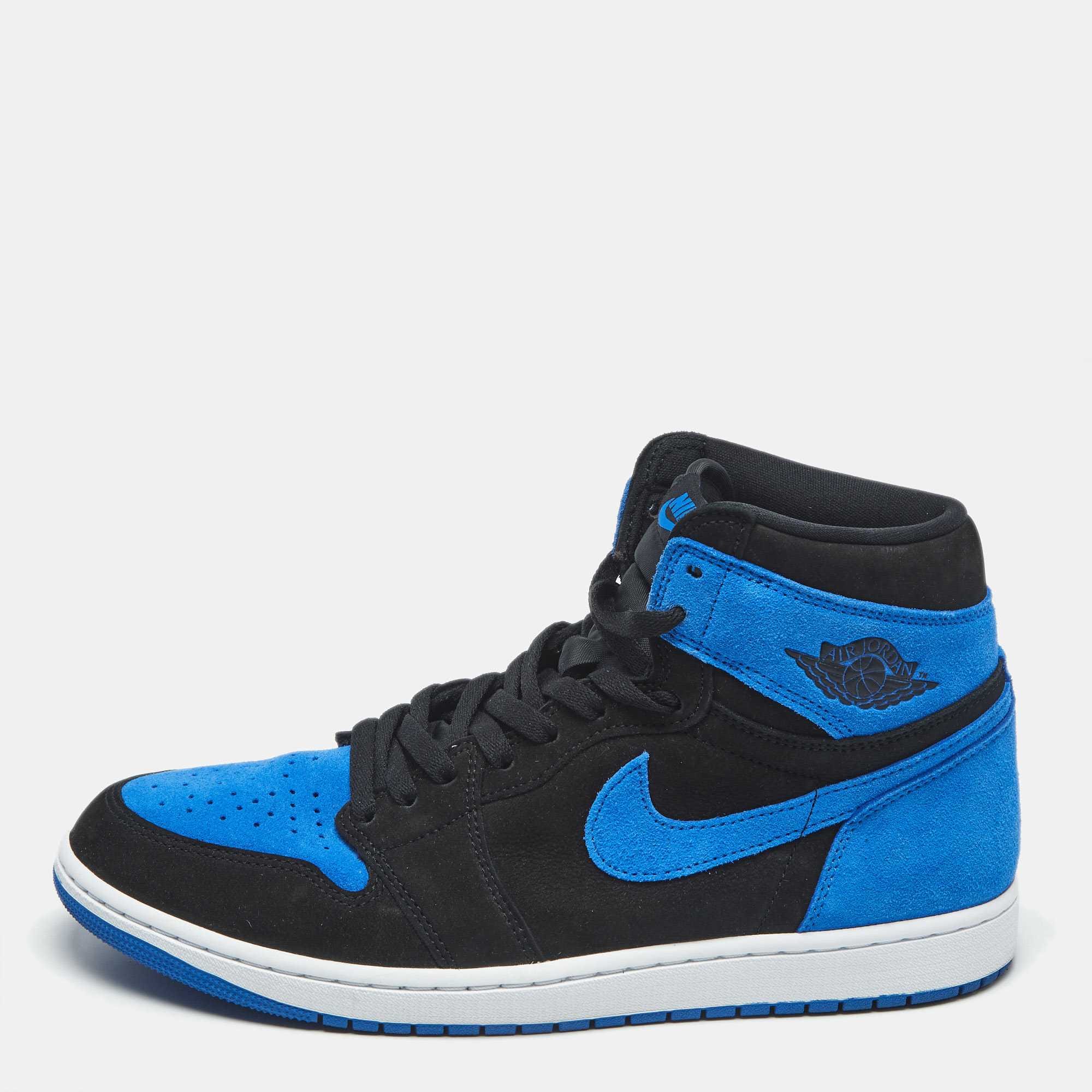 JORDAN 1 Air Jordans Blue/black Suede Jordan 1 Retro High Og Royal Reimagined Sneakers
