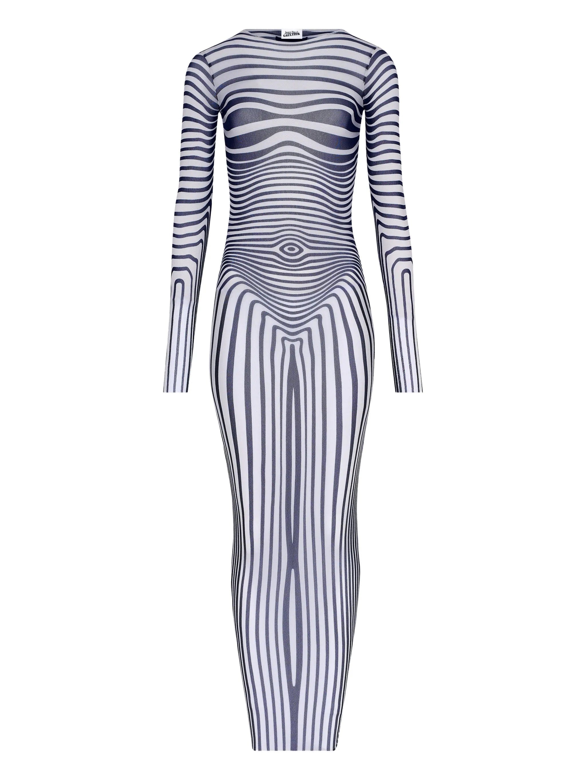 Jean Paul Gaultier The Body Morphing long - sleeves maxi dress