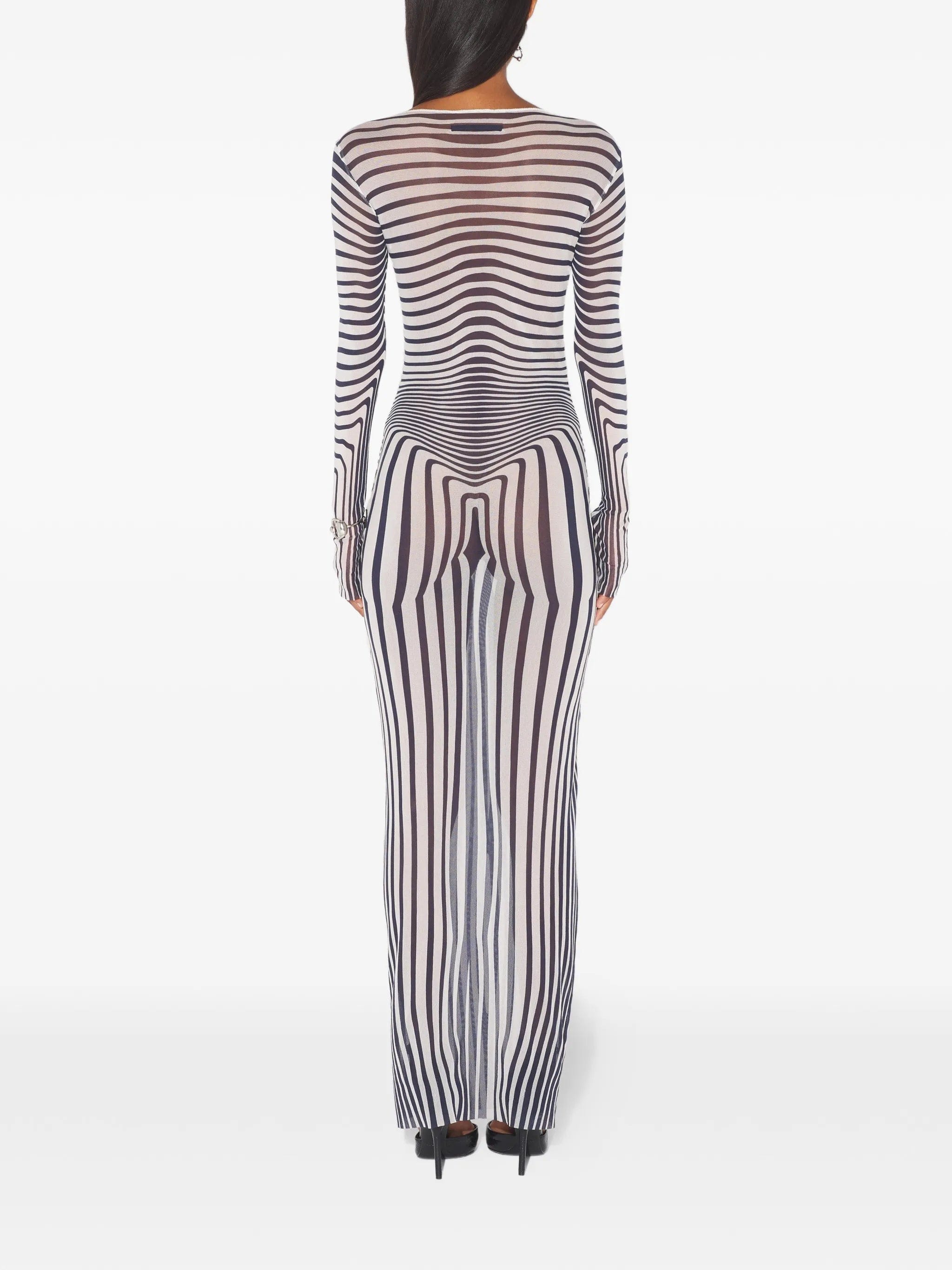 Jean Paul Gaultier The Body Morphing long - sleeves maxi dress