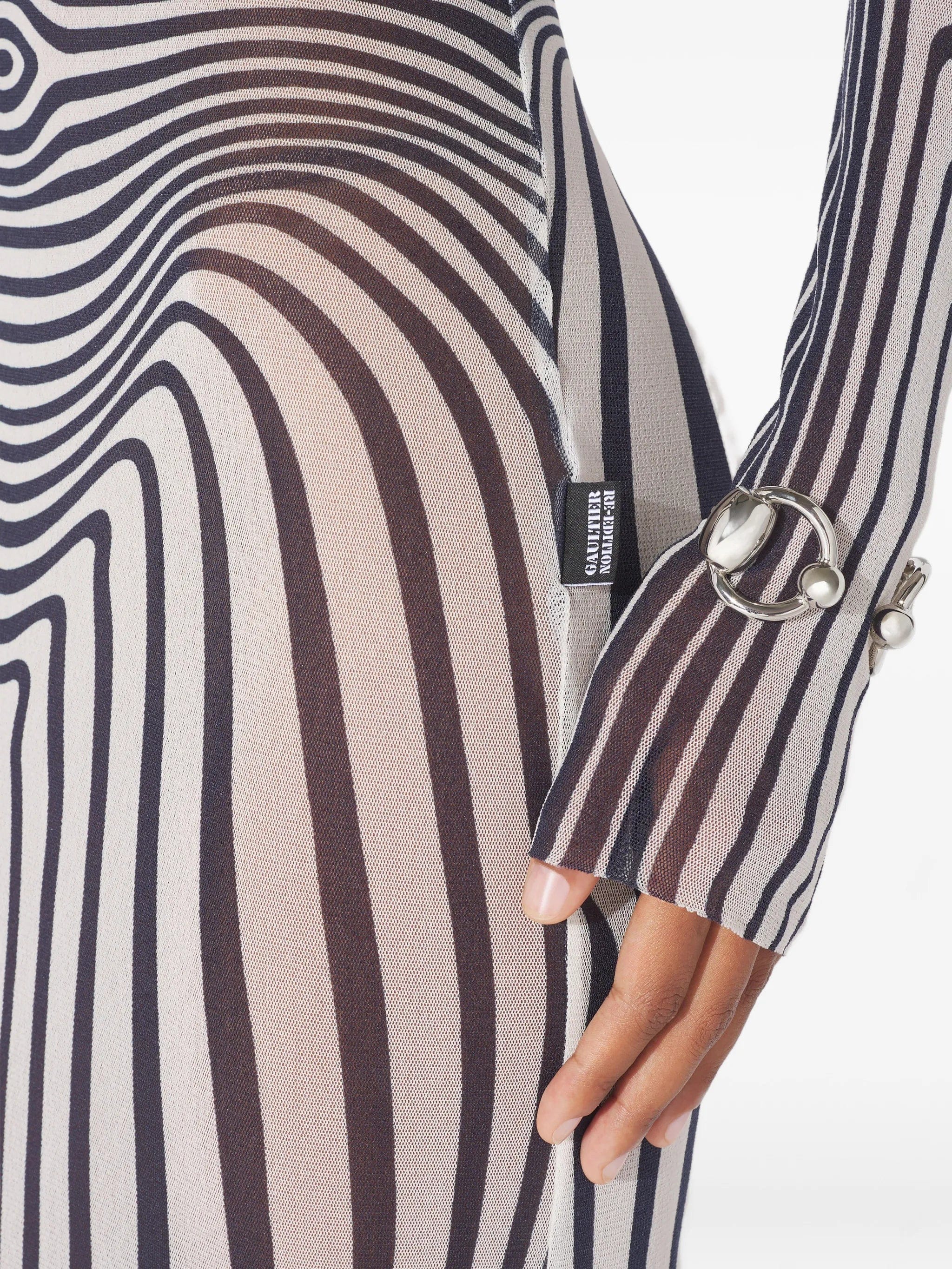 Jean Paul Gaultier The Body Morphing long - sleeves maxi dress
