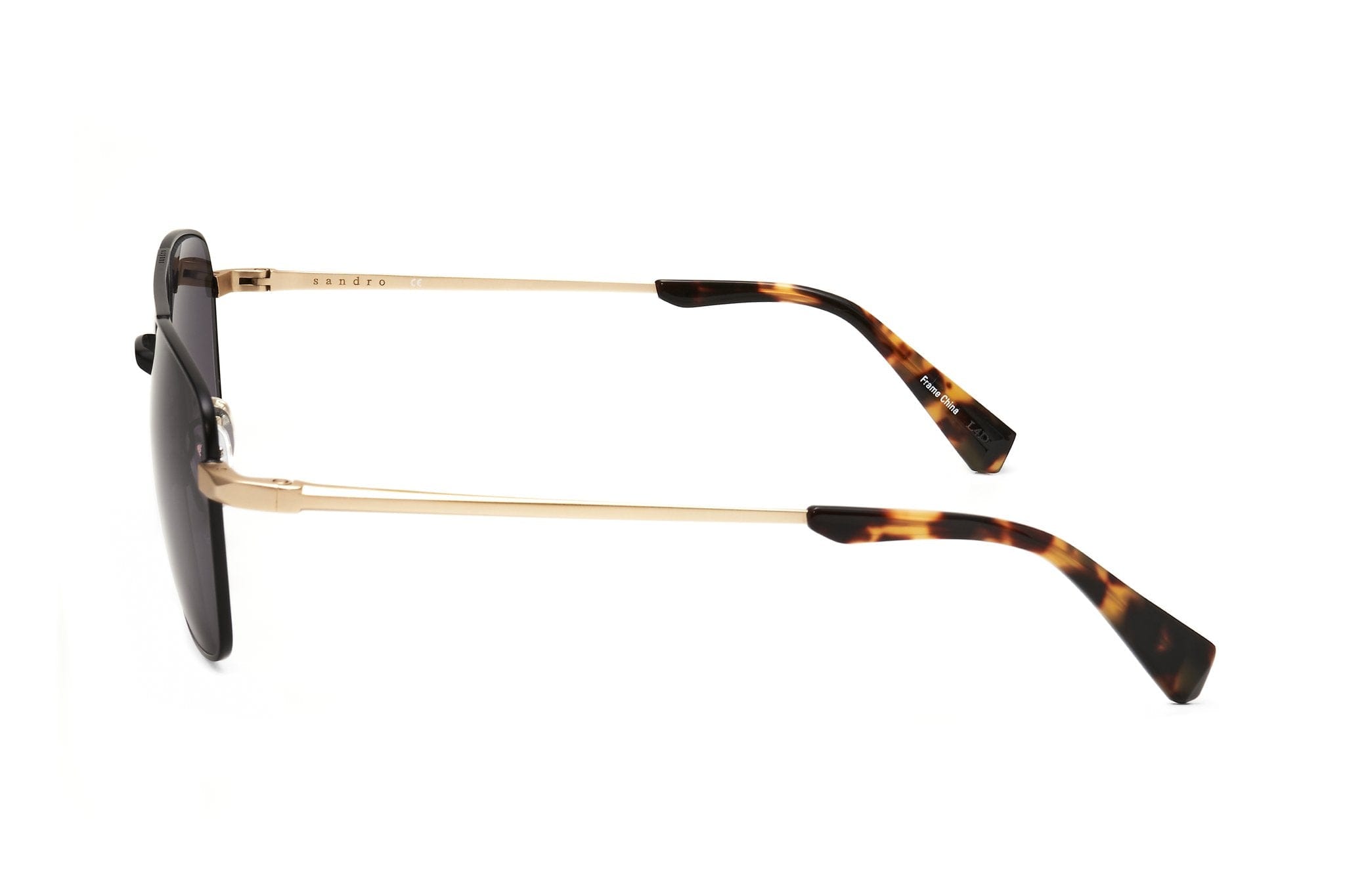 Sandro stainless steel Sunglasses for man in black