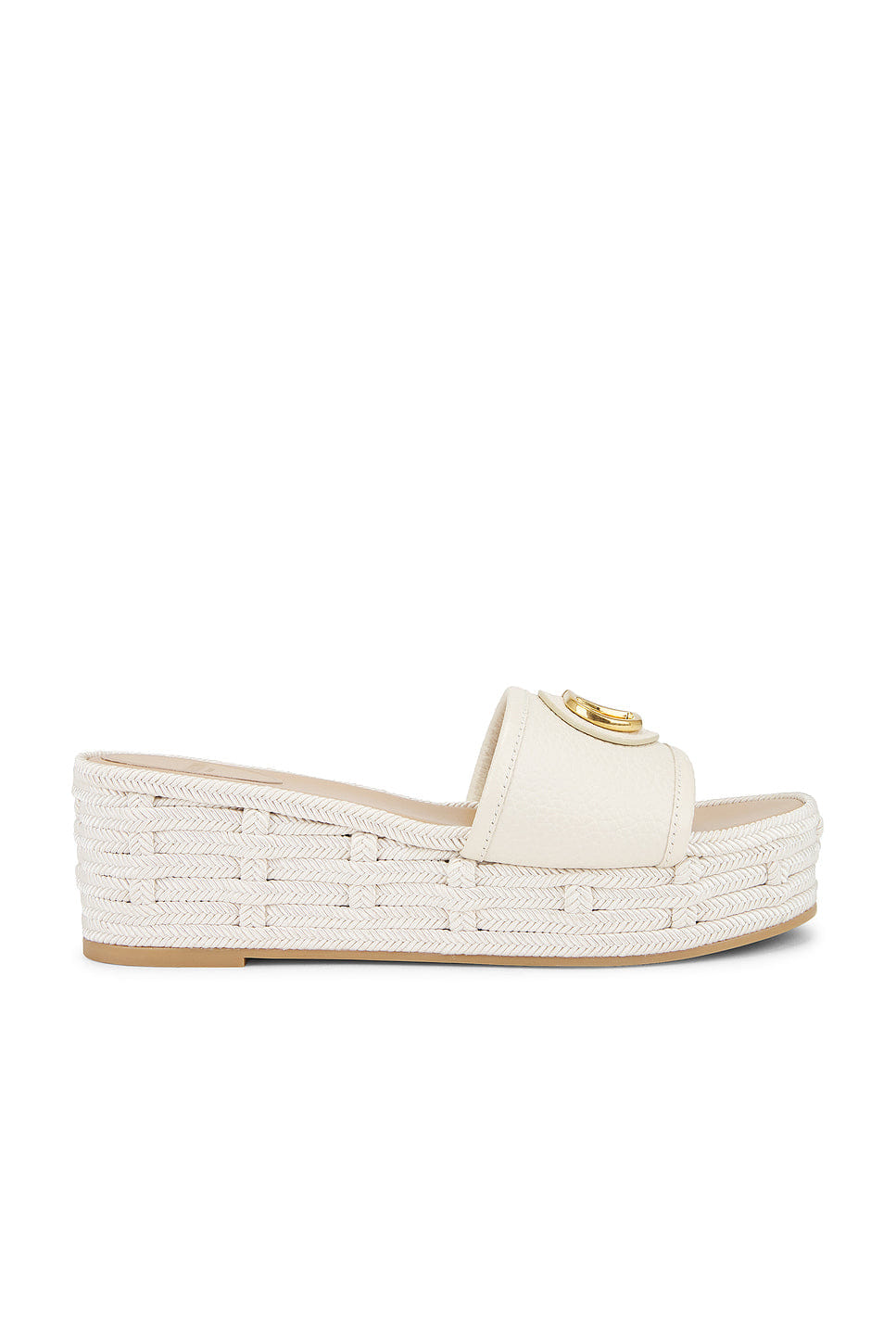 Valentino Garavani V Logo Signature Espadrilla Slide