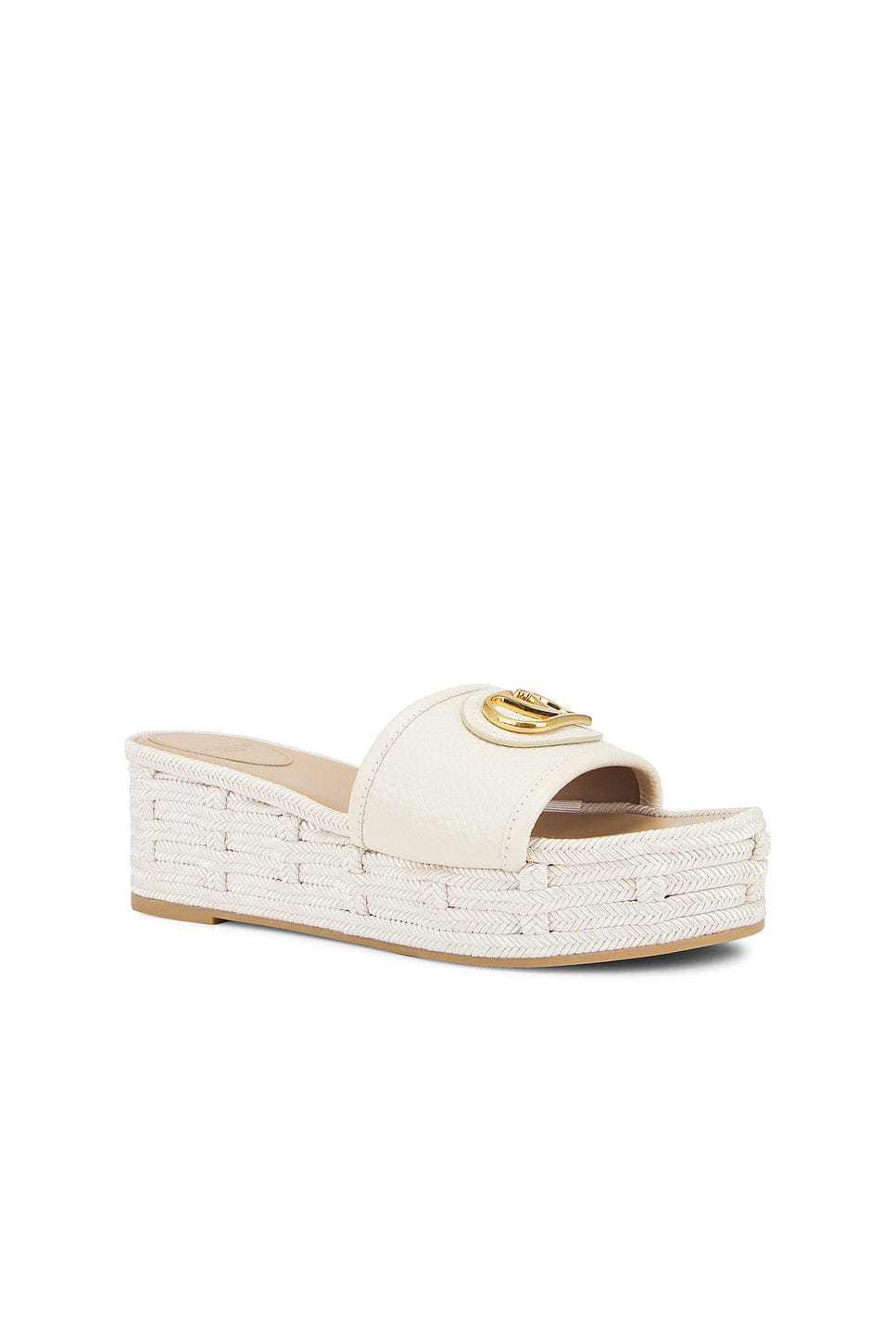 Valentino Garavani V Logo Signature Espadrilla Slide