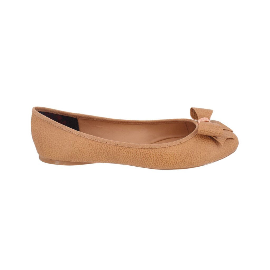 Ted Baker LEATHER FLATS TAN 10 US
