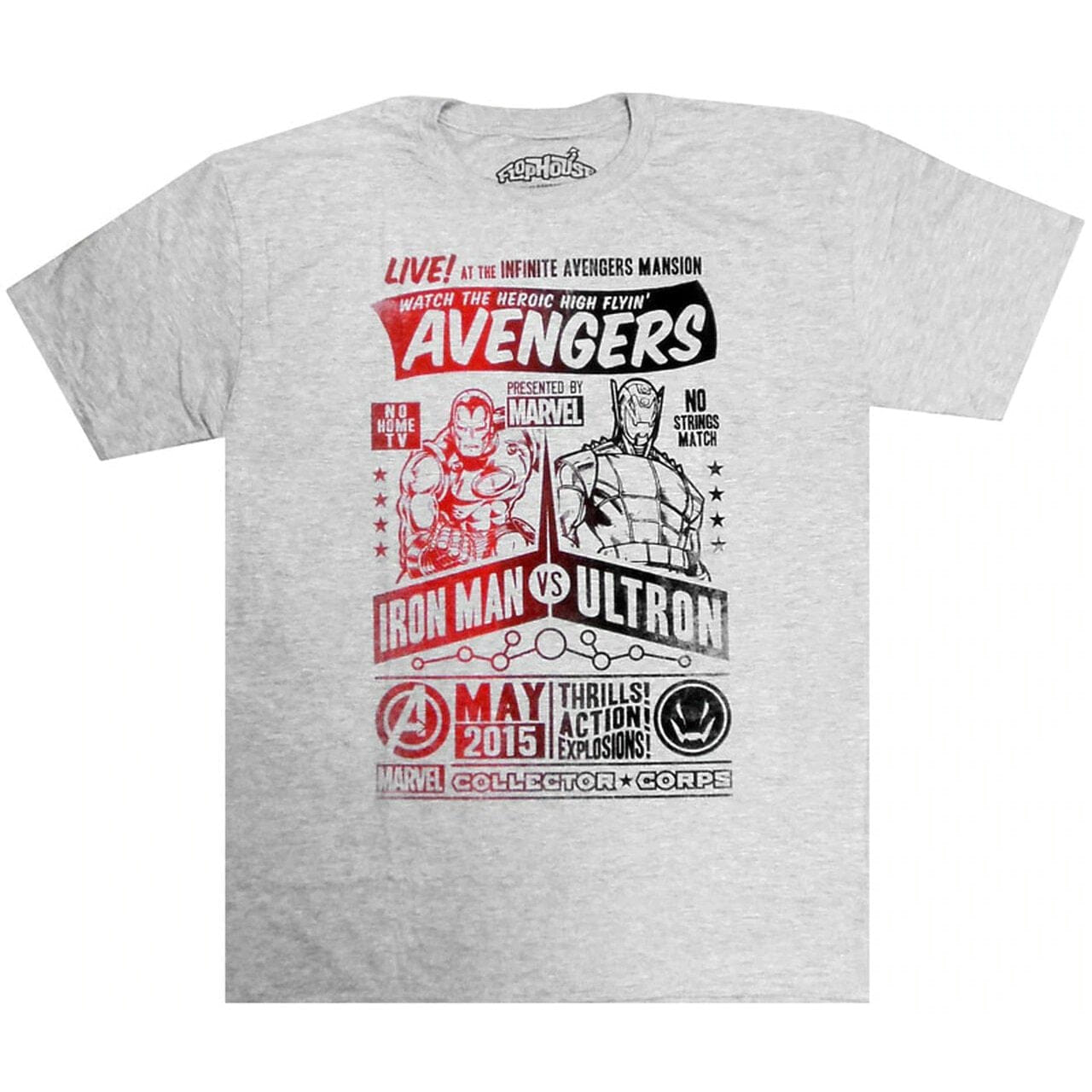 Funko Marvel Pop! Tees Avengers Iron Man vs. Ultron - M