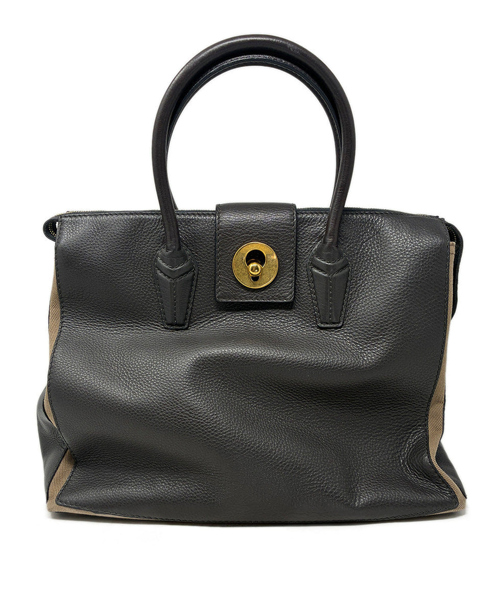 YSL Yves Saint Laurent Taupe Muse Tote