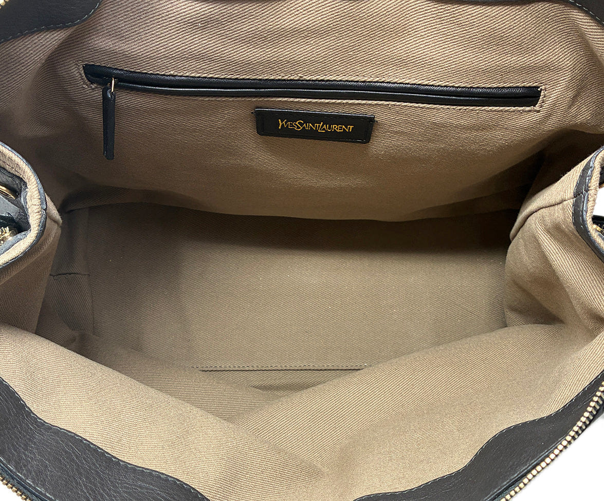 YSL Yves Saint Laurent Taupe Muse Tote