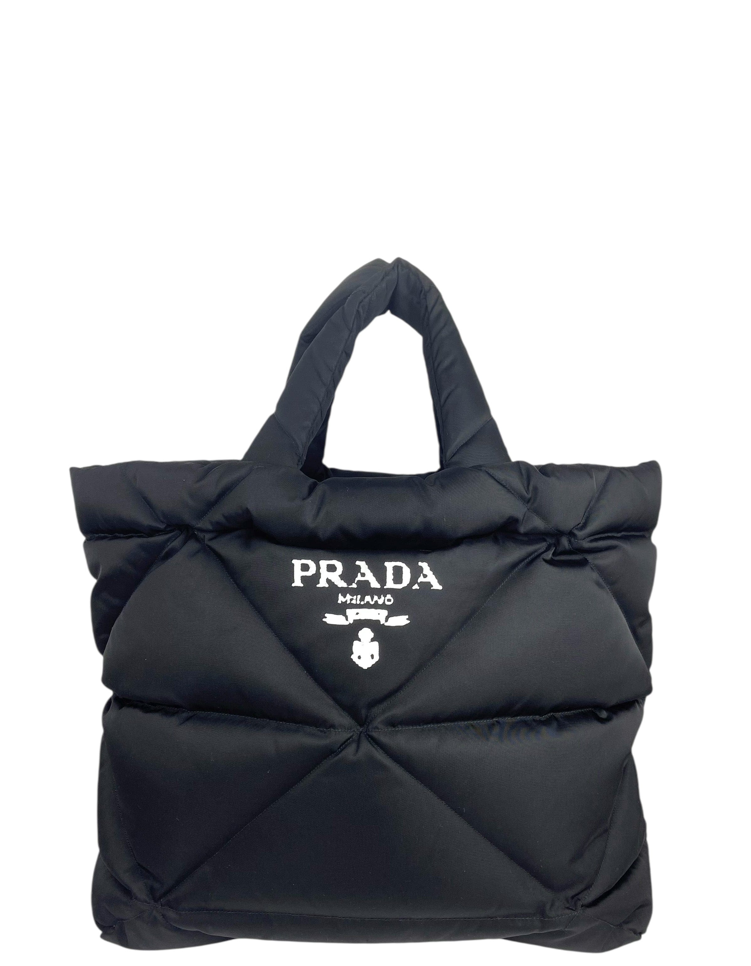 ASC Resale Prada Black Tessuto Re - Nylon Padded Tote