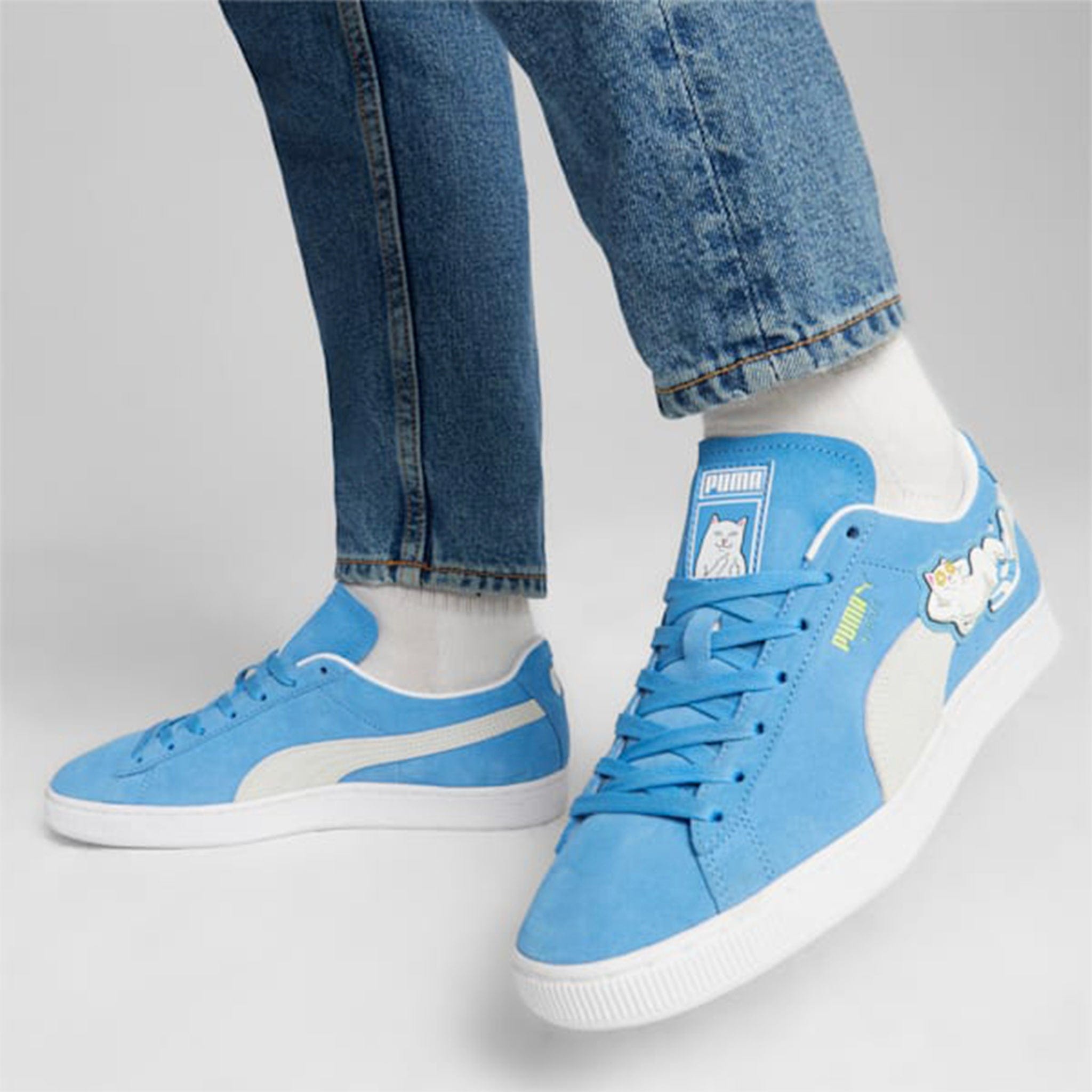PUMA Select PUMA x RIPNDIP Suede Sneakers (Blue)