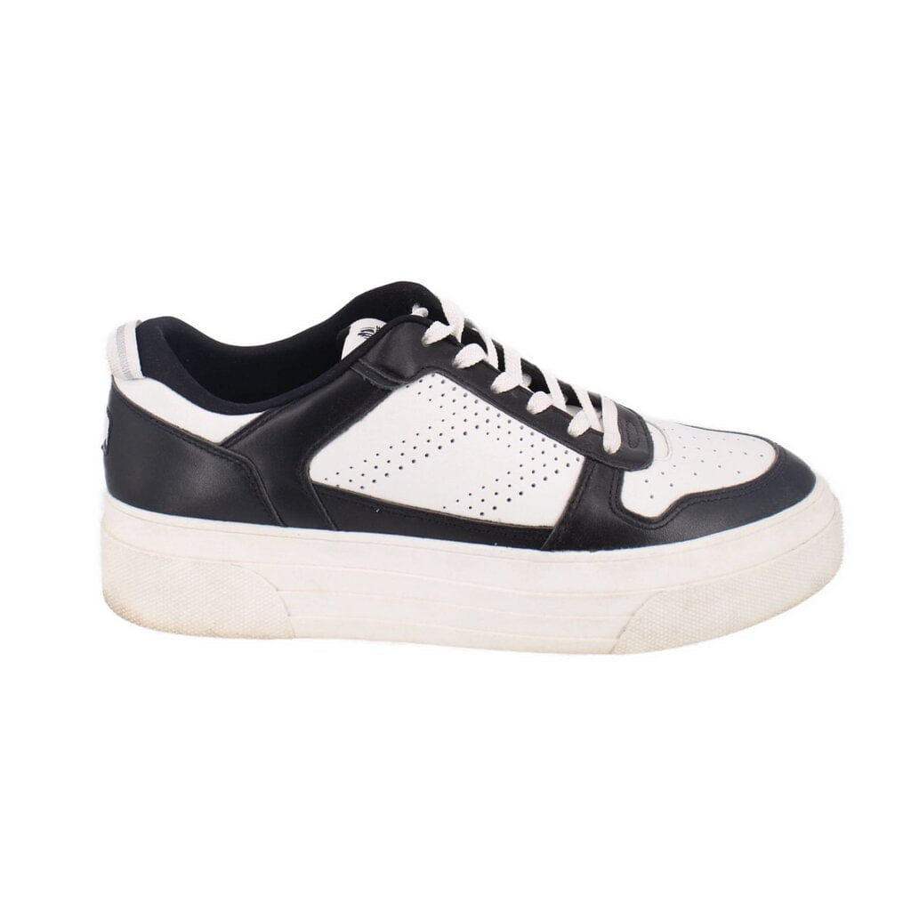 LE TIGRE LEATHER SNEAKERS BLACK/WHITE 8.5 US