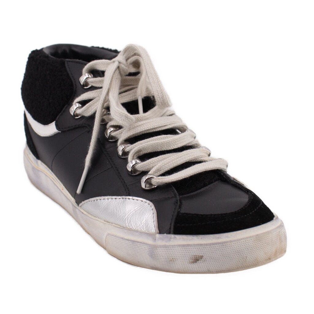 MARC Fisher LEATHER SNEAKERS BLACK 9.5 US