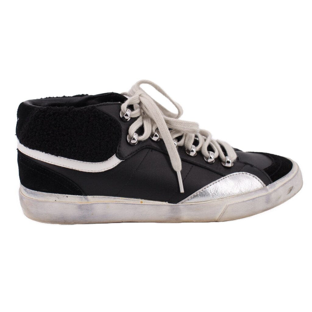 MARC Fisher LEATHER SNEAKERS BLACK 9.5 US