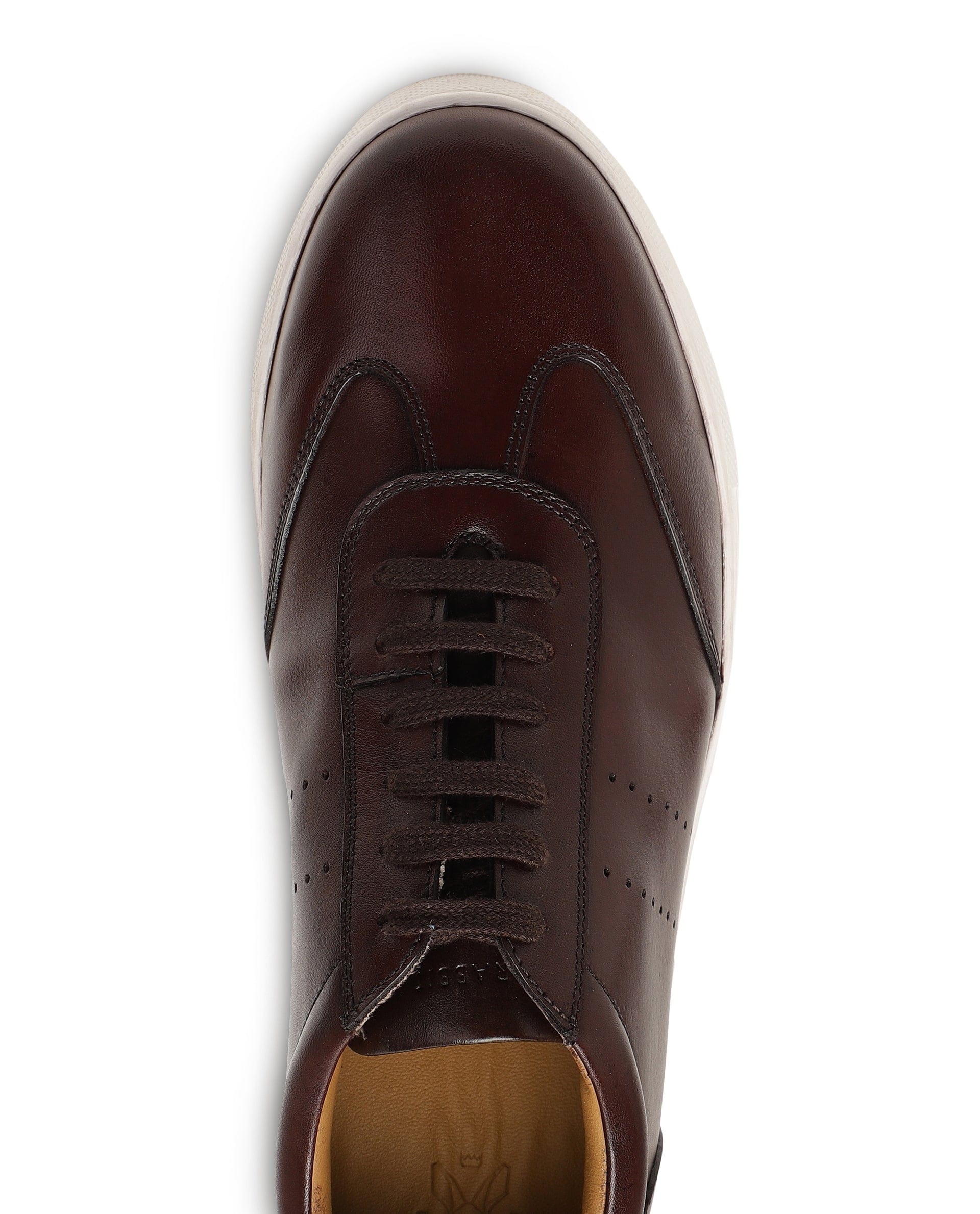 RAREZ Rare Rabbit Men's Sterre 1 Brown Classic Oxford Styled Low - Top Sneakers Shoes