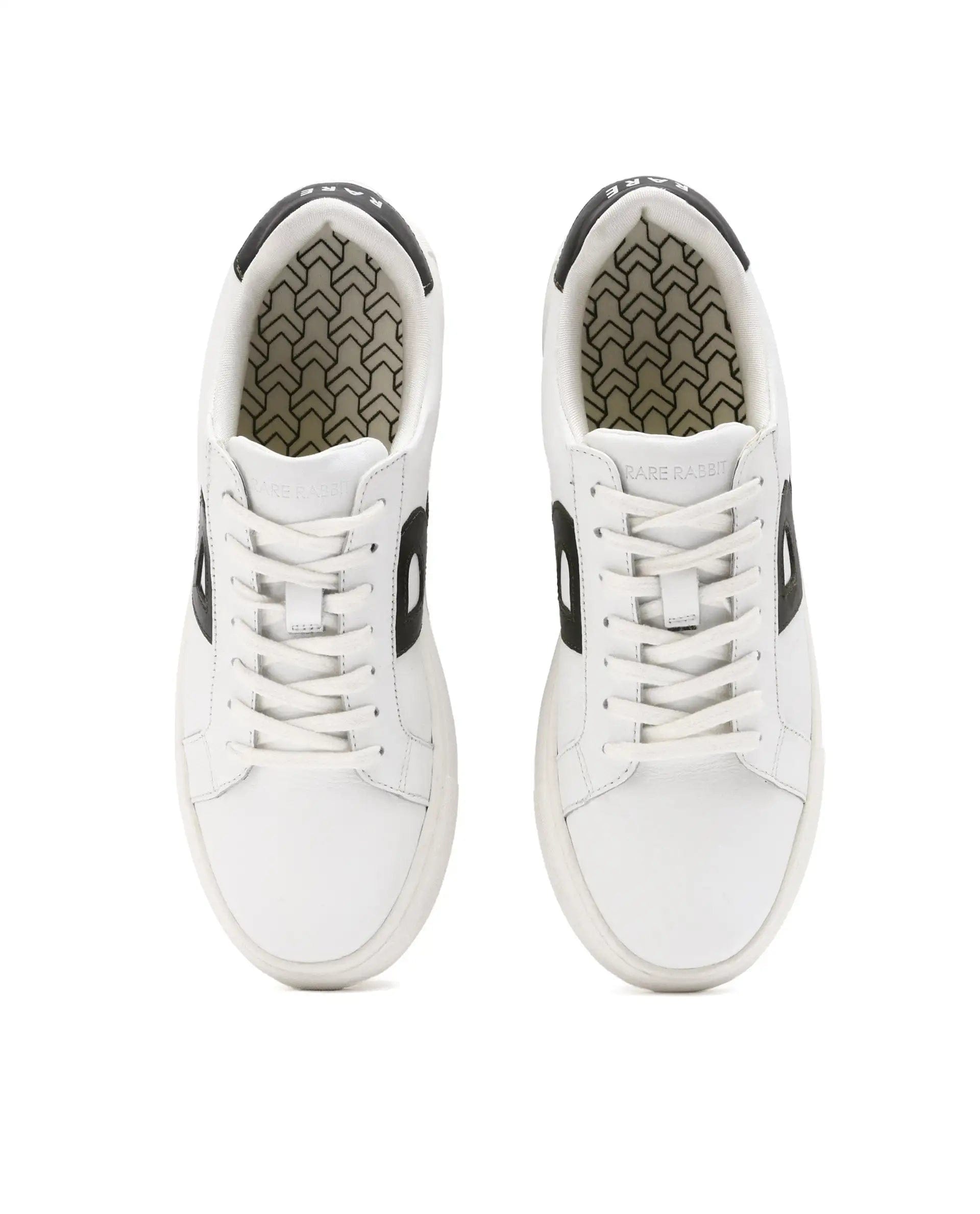 RAREZ Rare Rabbit Men's Nova Dusky Green Round Toe Smart Casual Low - Top Lace - Up Logo Branding Sneaker Shoes