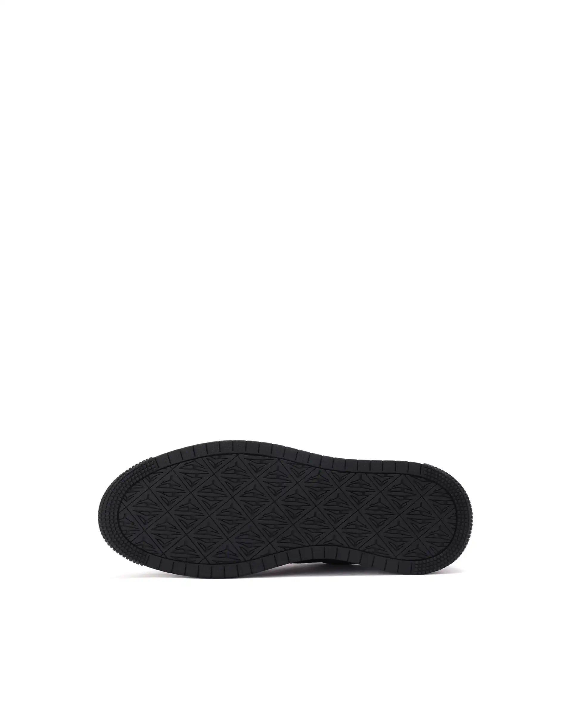 RAREZ Rare Rabbit Men Hem Black Lace - Up Genuine Leather Signature Hem Branding Low - Top Sneaker Shoes