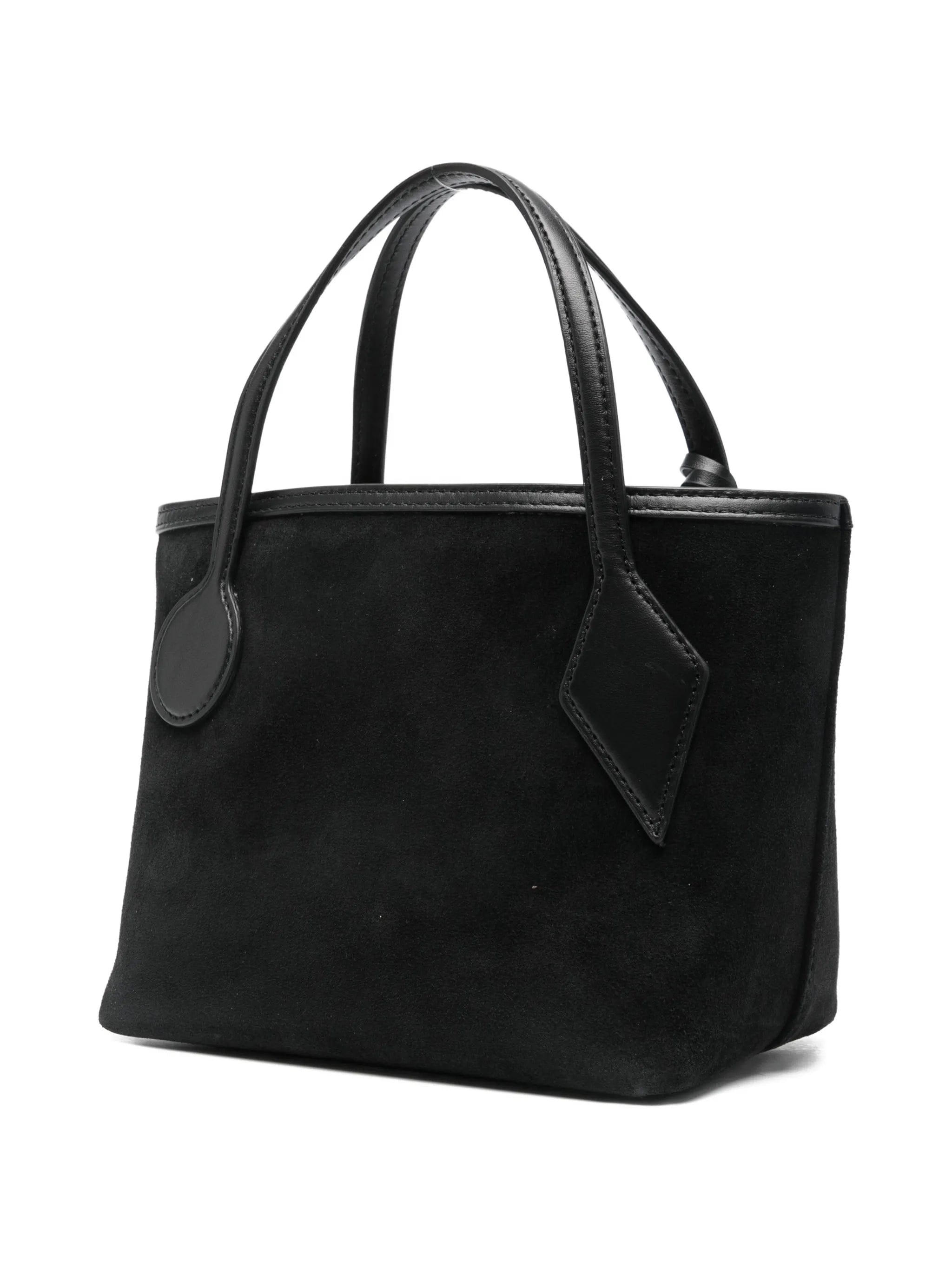 Liffner small Spout charm - detail suede tote bag