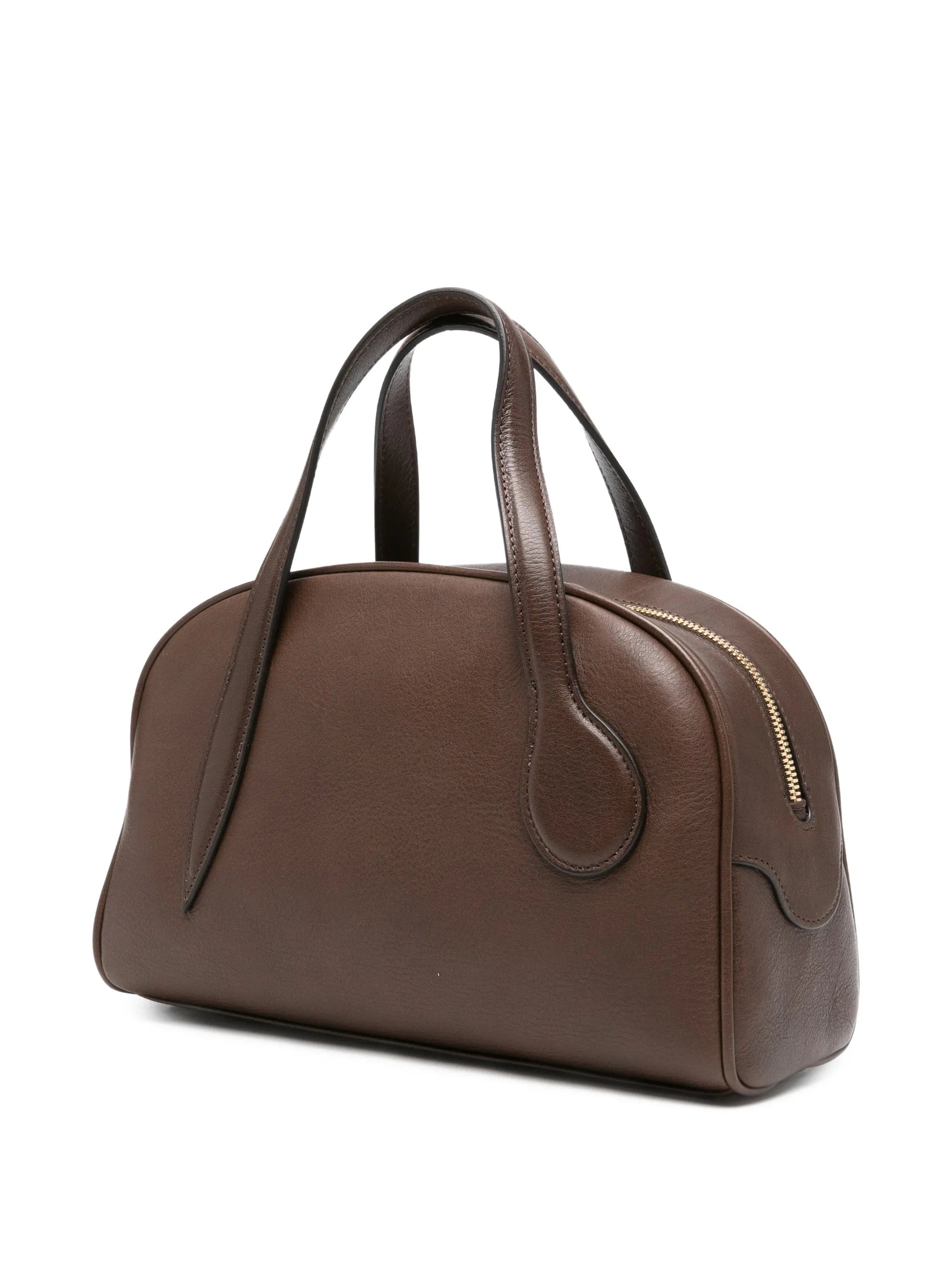 Liffner mini bowling smooth leather tote bag