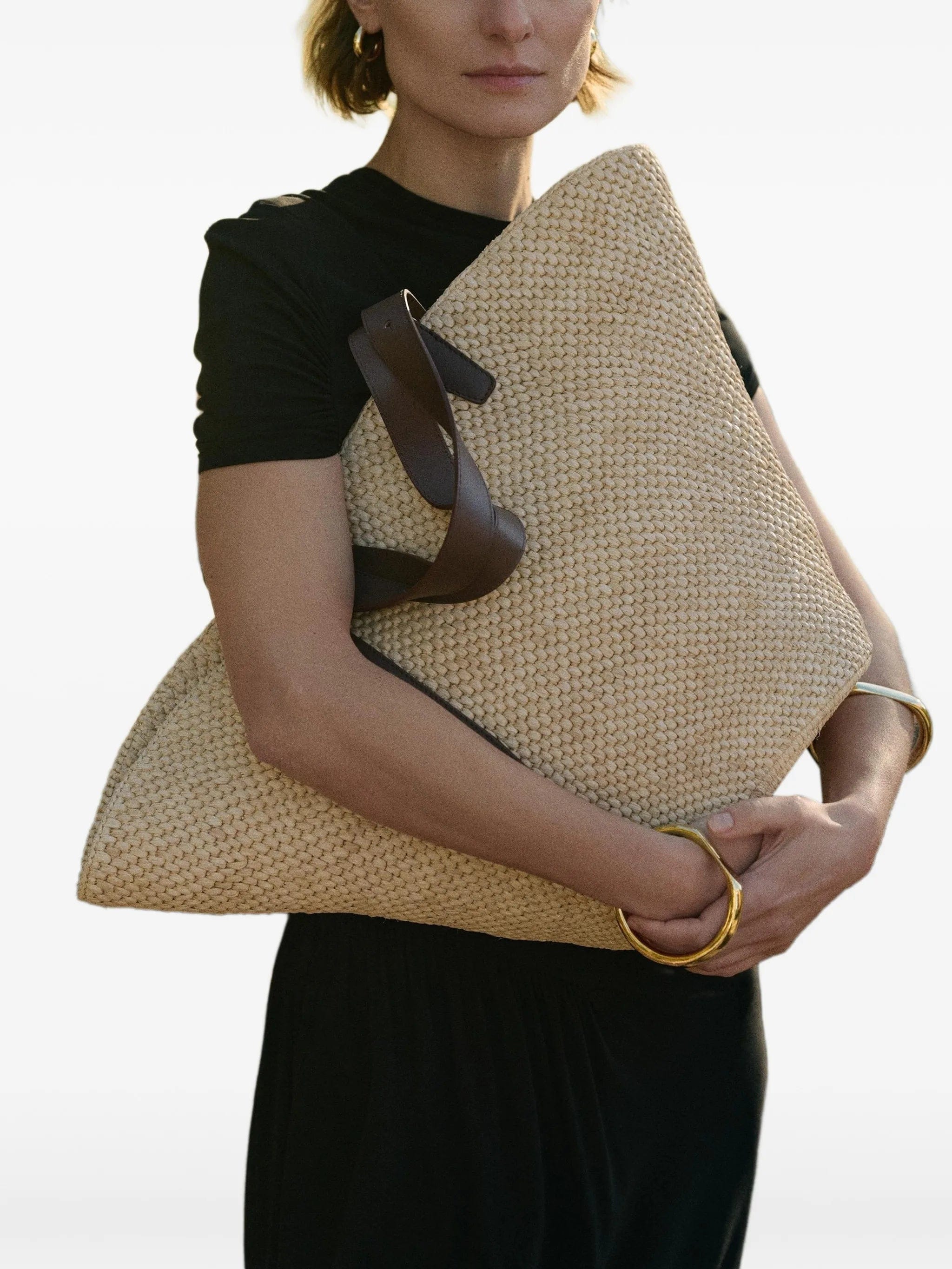 Lié Studio large The Bianca raffia tote bag