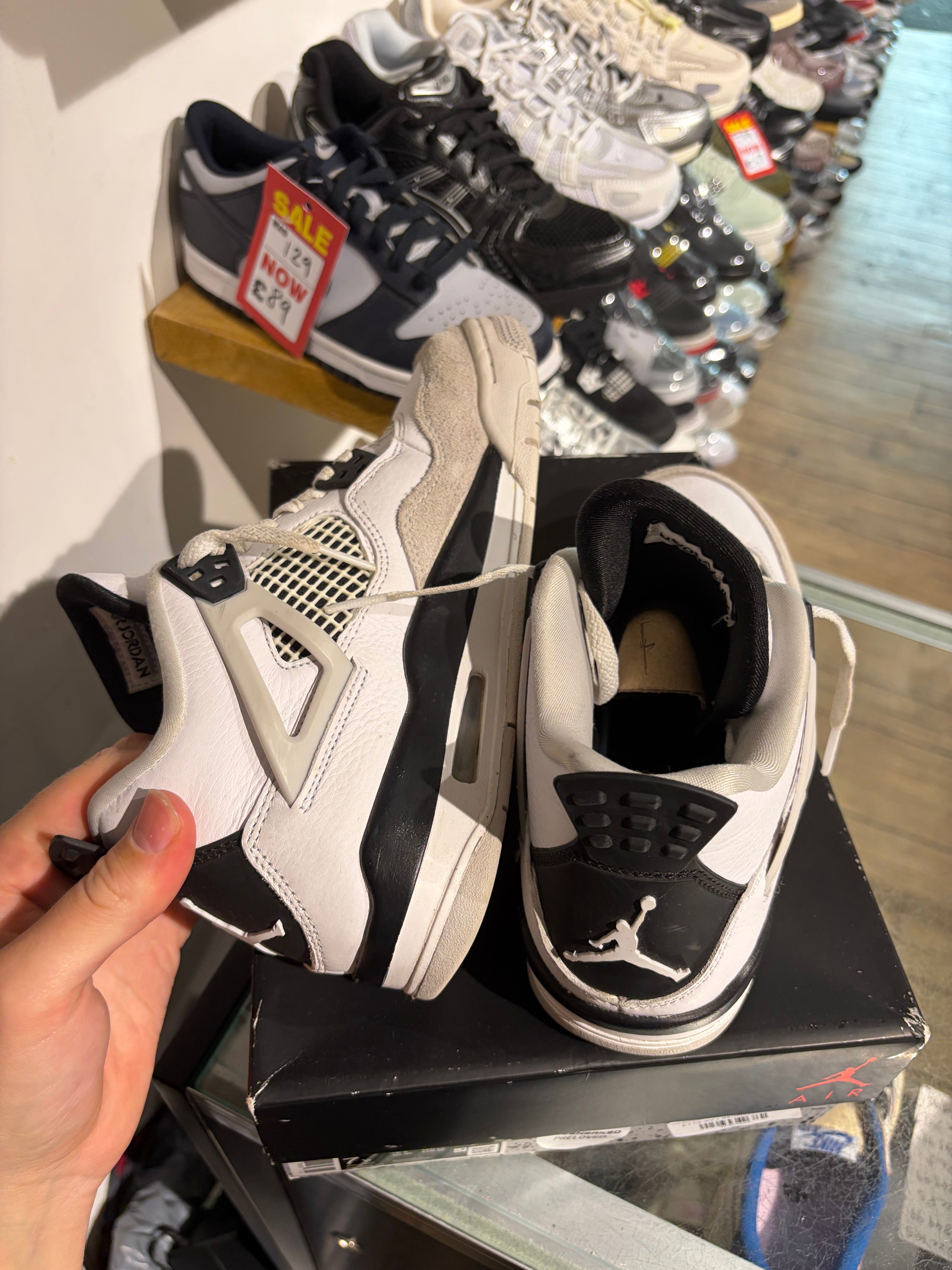 Jordan 4 GS Jordan 4 Military Black UK 6 #179