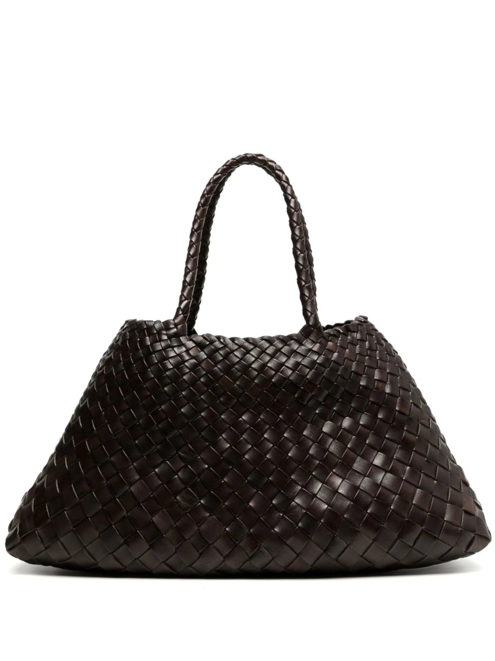 Dragon Diffusion Santa Croce woven leather shoulder bag