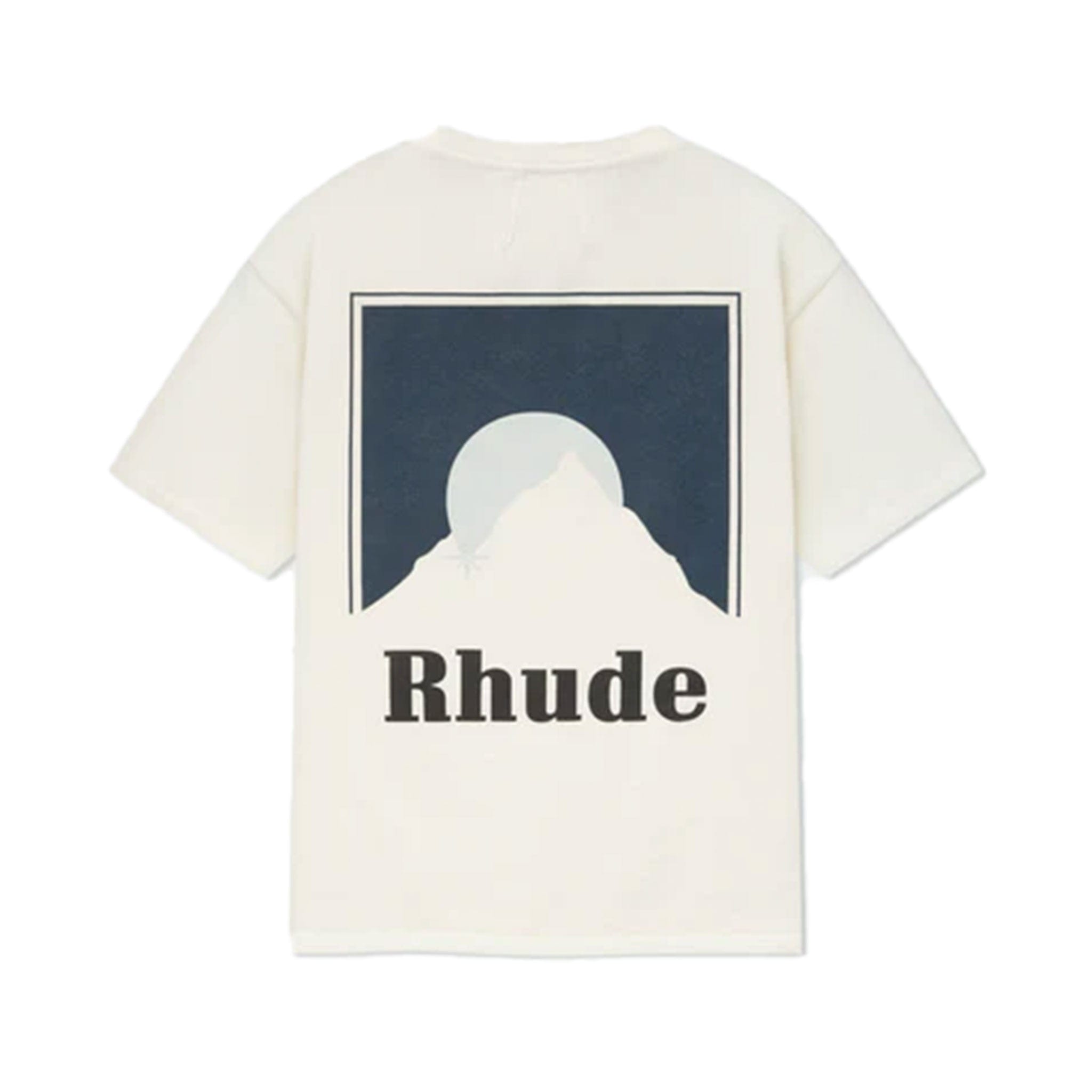 Rhude Moonlight T-Shirt – Vintage White/Oxford Navy