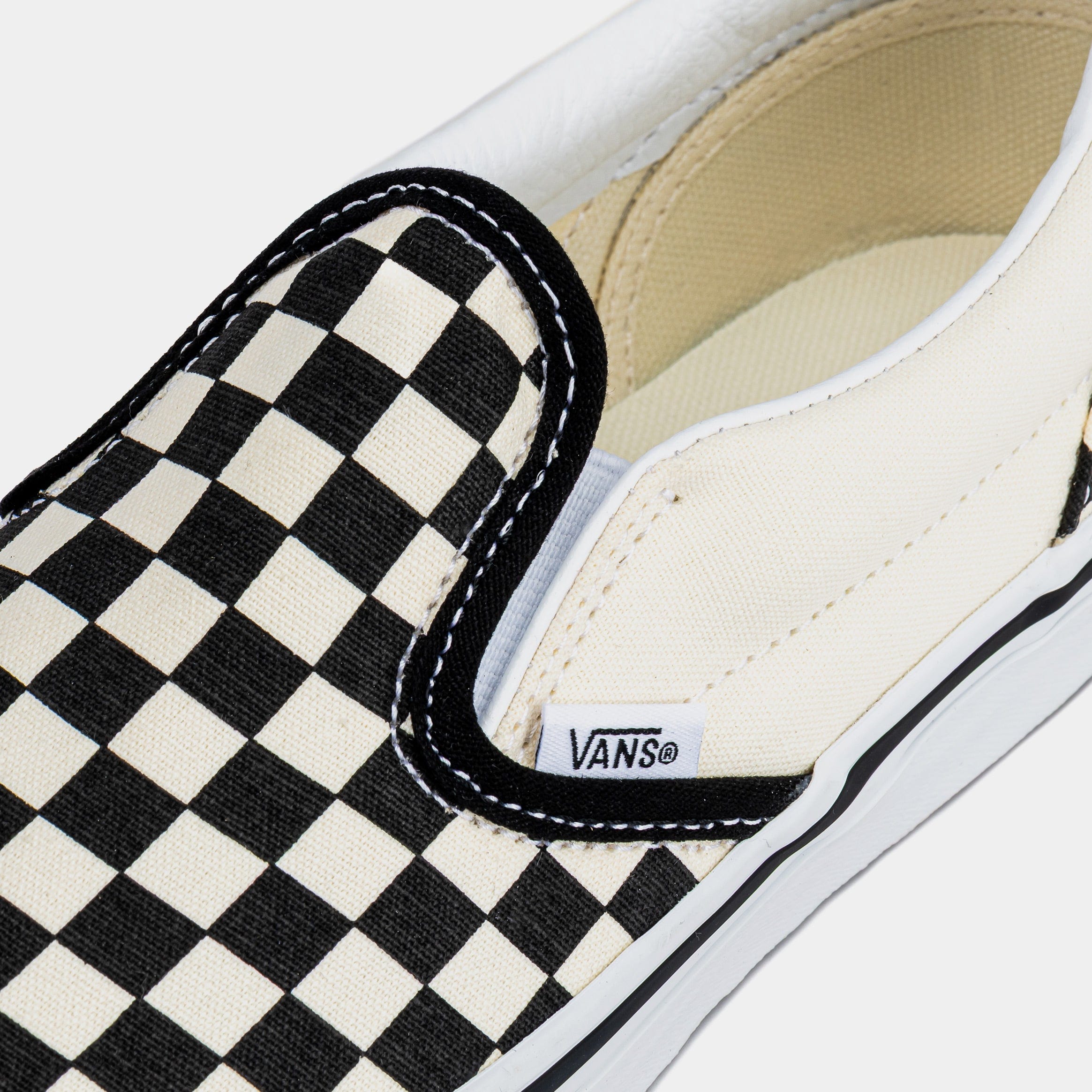 Vans Slip On Grade School Lifestyle Shoes (Black/White)