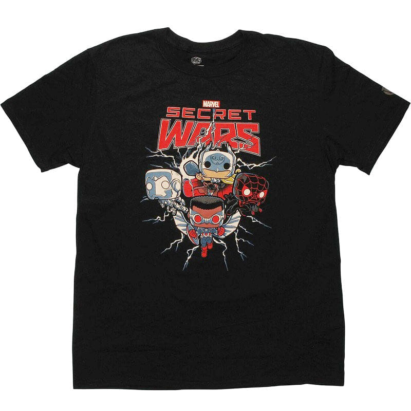 Funko Marvel Pop! Tees Secret Wars Black - Large