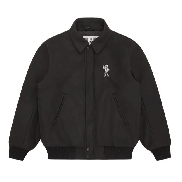 Billionaire Boys Club Collared Varsity Jacket Black