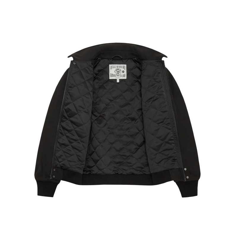 Billionaire Boys Club Collared Varsity Jacket Black