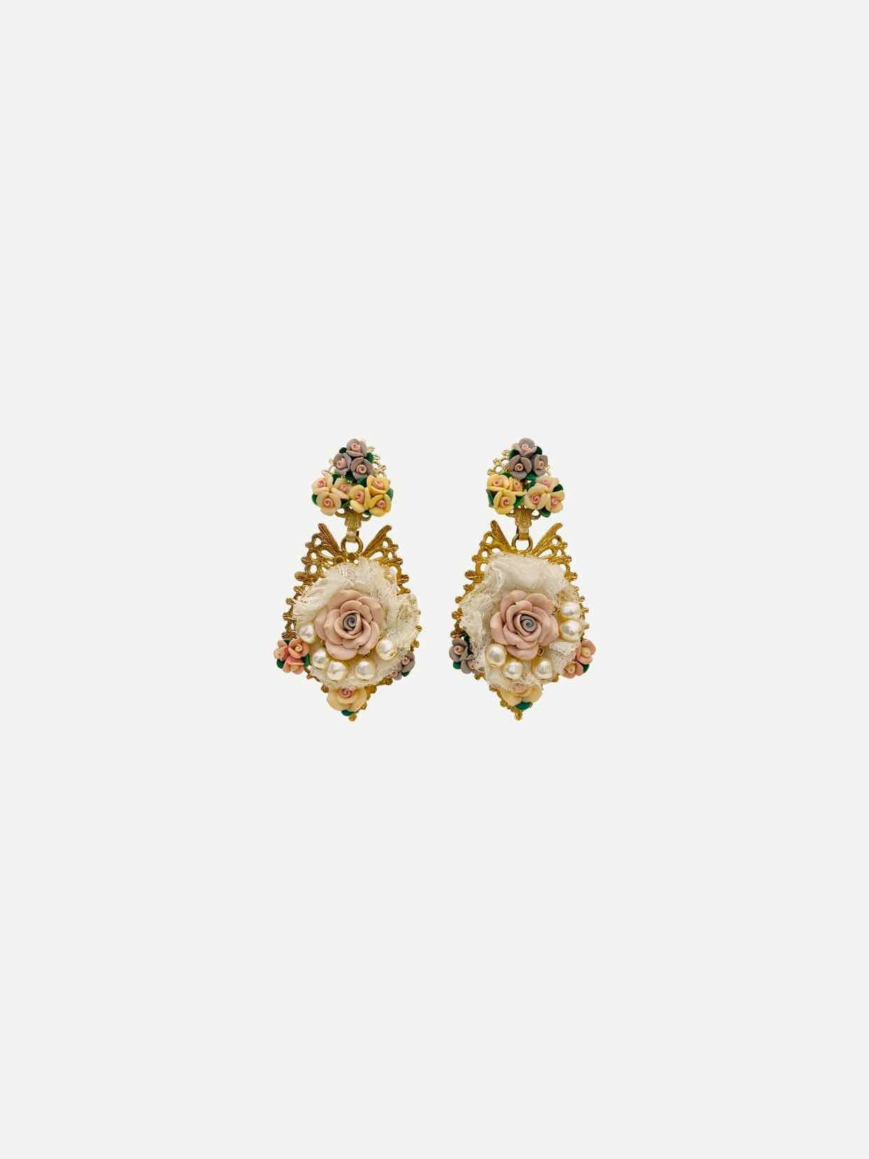 Dolce & Gabbana Baroque Fashion Earrings