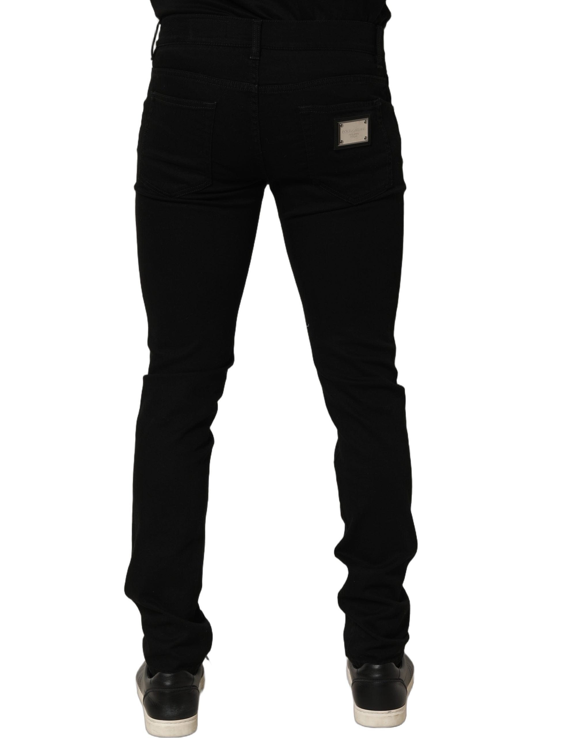Dolce & Gabbana Embellished Cotton Skinny blue Men's Jeans