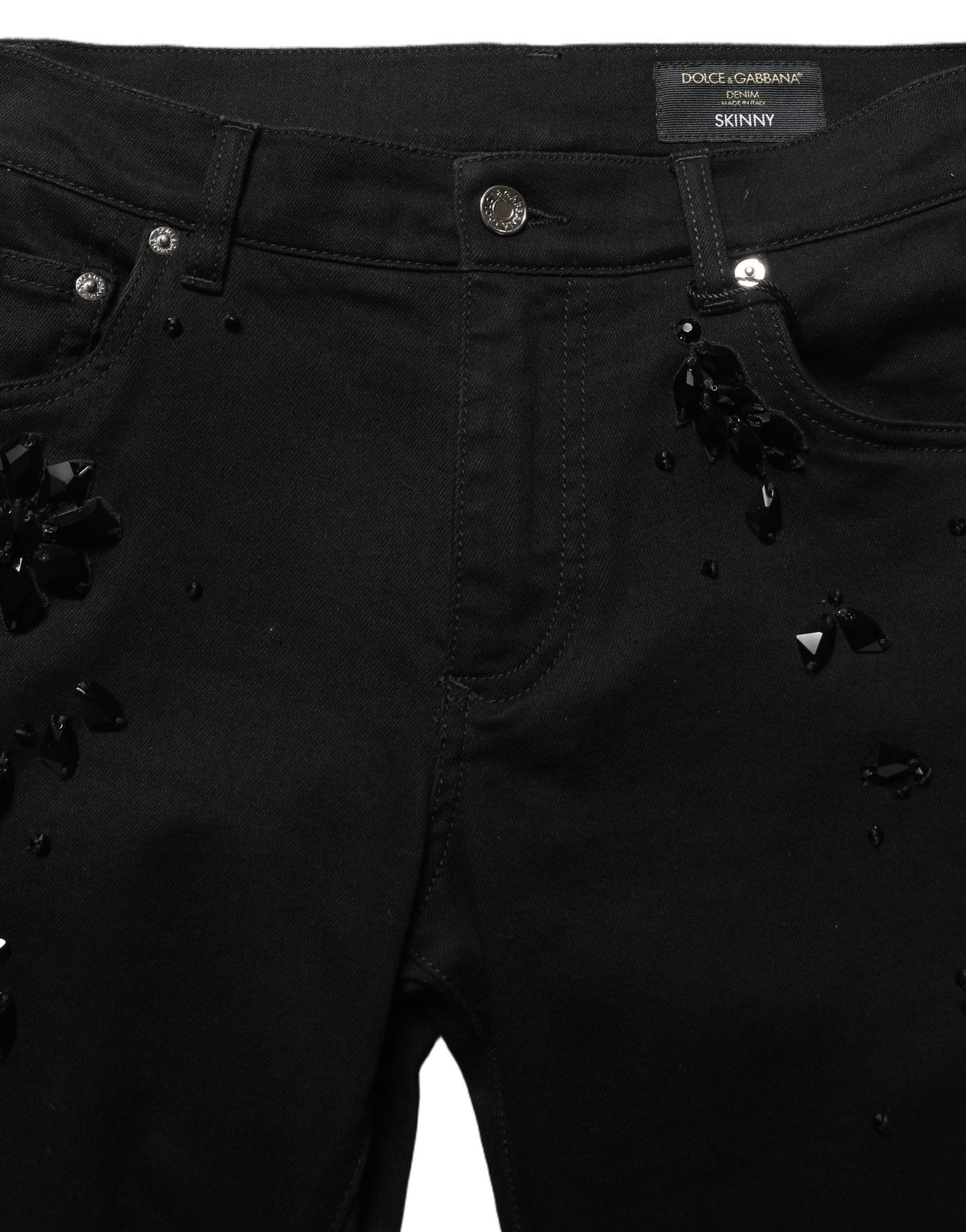 Dolce & Gabbana Embellished Cotton Skinny blue Men's Jeans