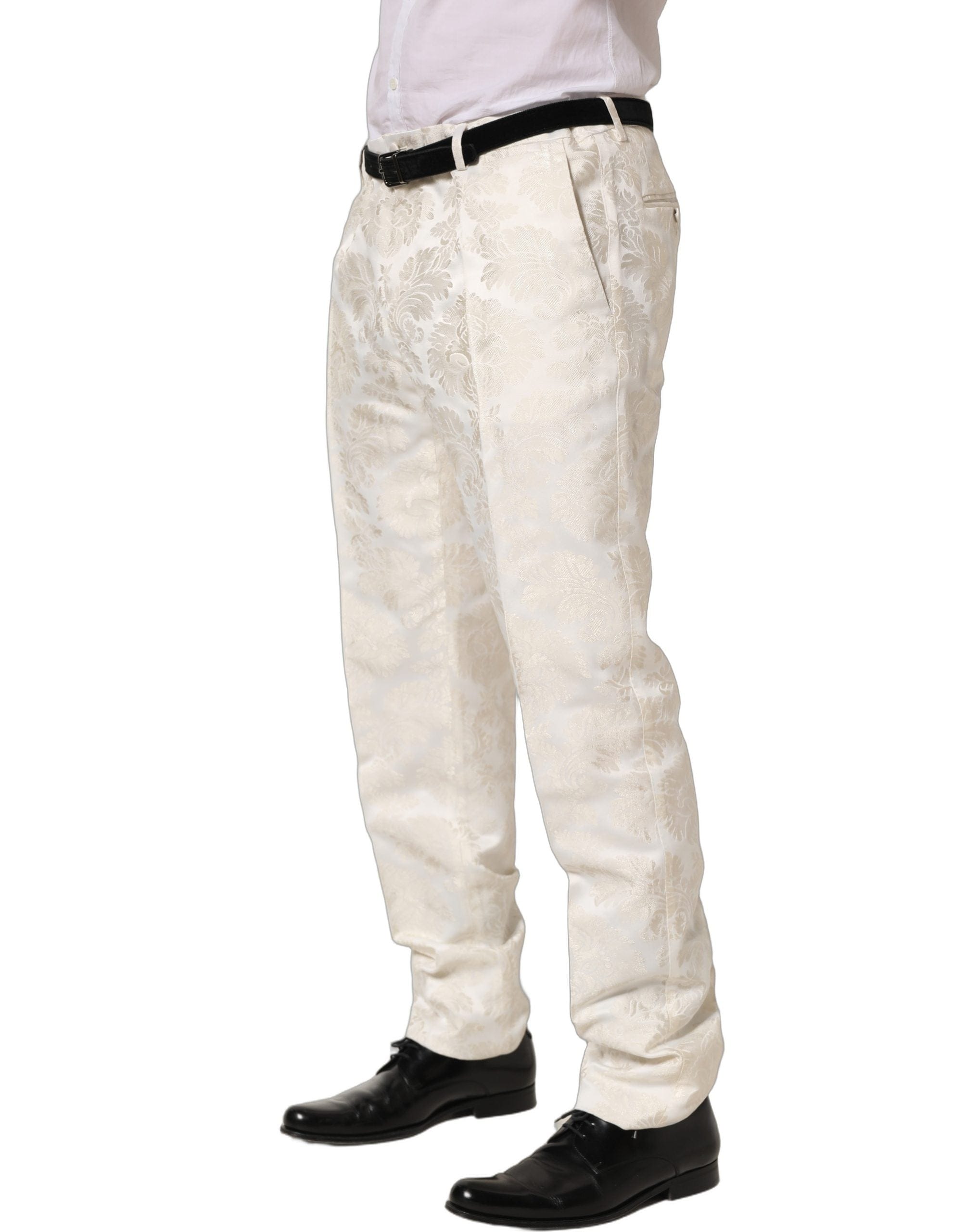 Dolce & Gabbana Floral Men Dress Formal Trouser Men's Pants