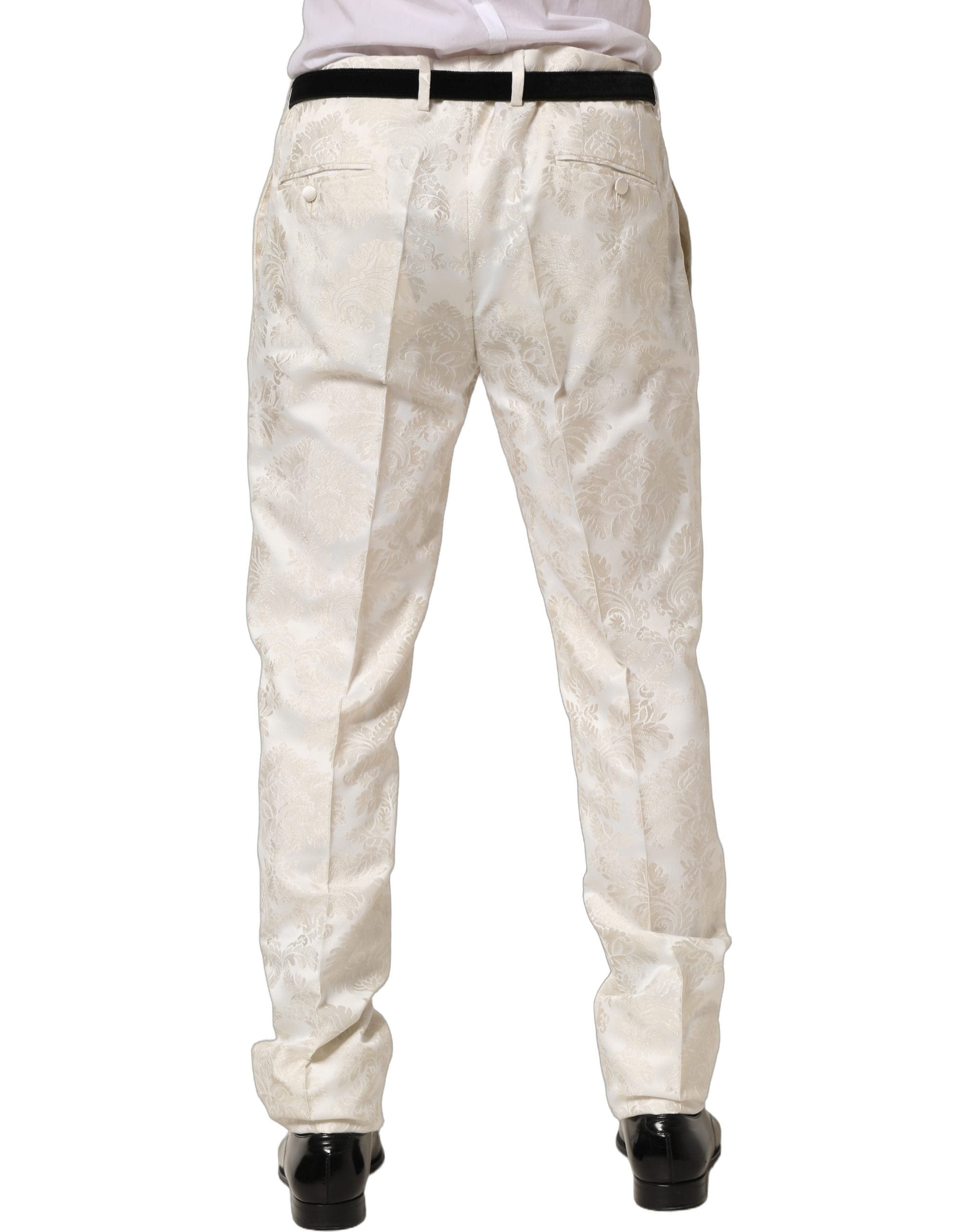Dolce & Gabbana Floral Men Dress Formal Trouser Men's Pants