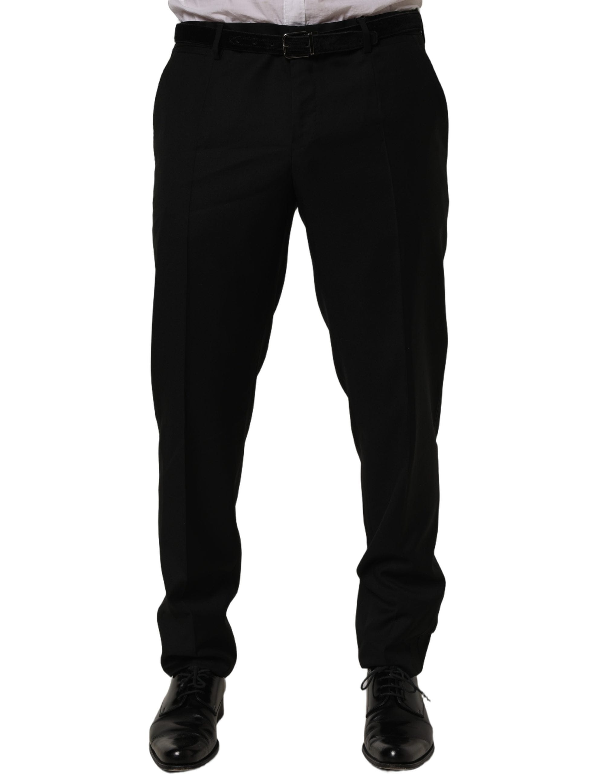Dolce & Gabbana Wool Skinny Leg Dress Trouser Men's Pants