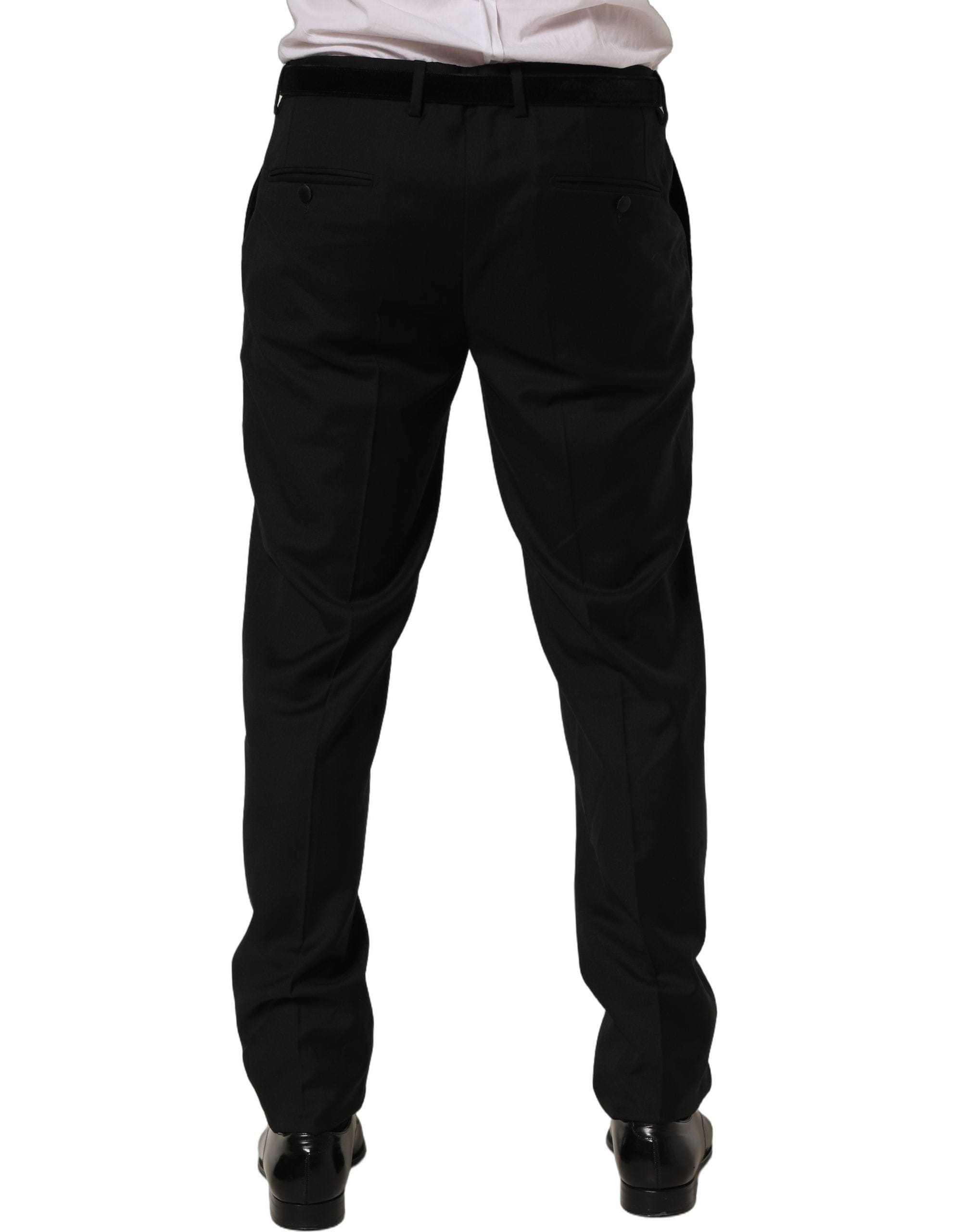 Dolce & Gabbana Wool Skinny Leg Dress Trouser Men's Pants