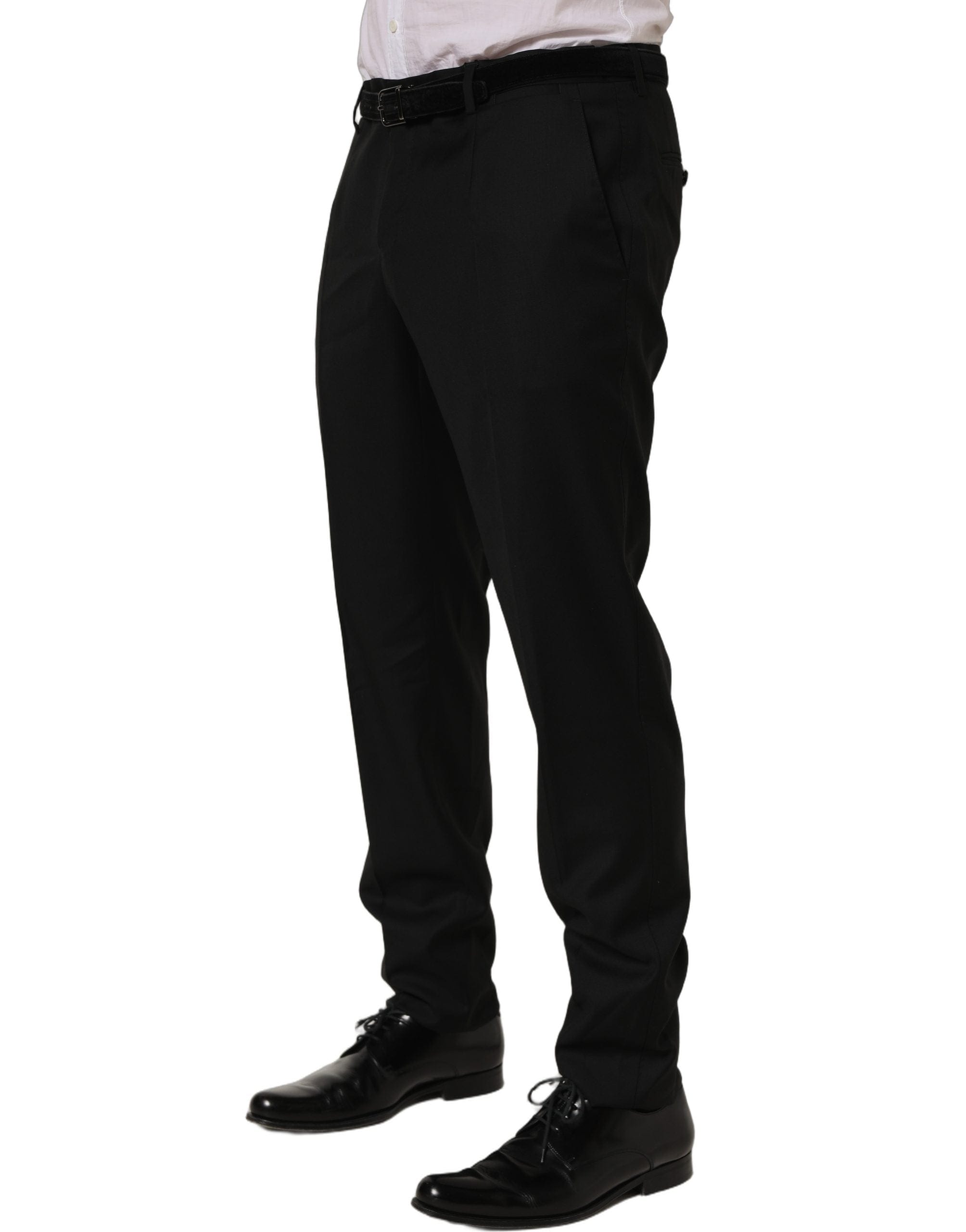 Dolce & Gabbana Wool Skinny Leg Dress Trouser Men's Pants