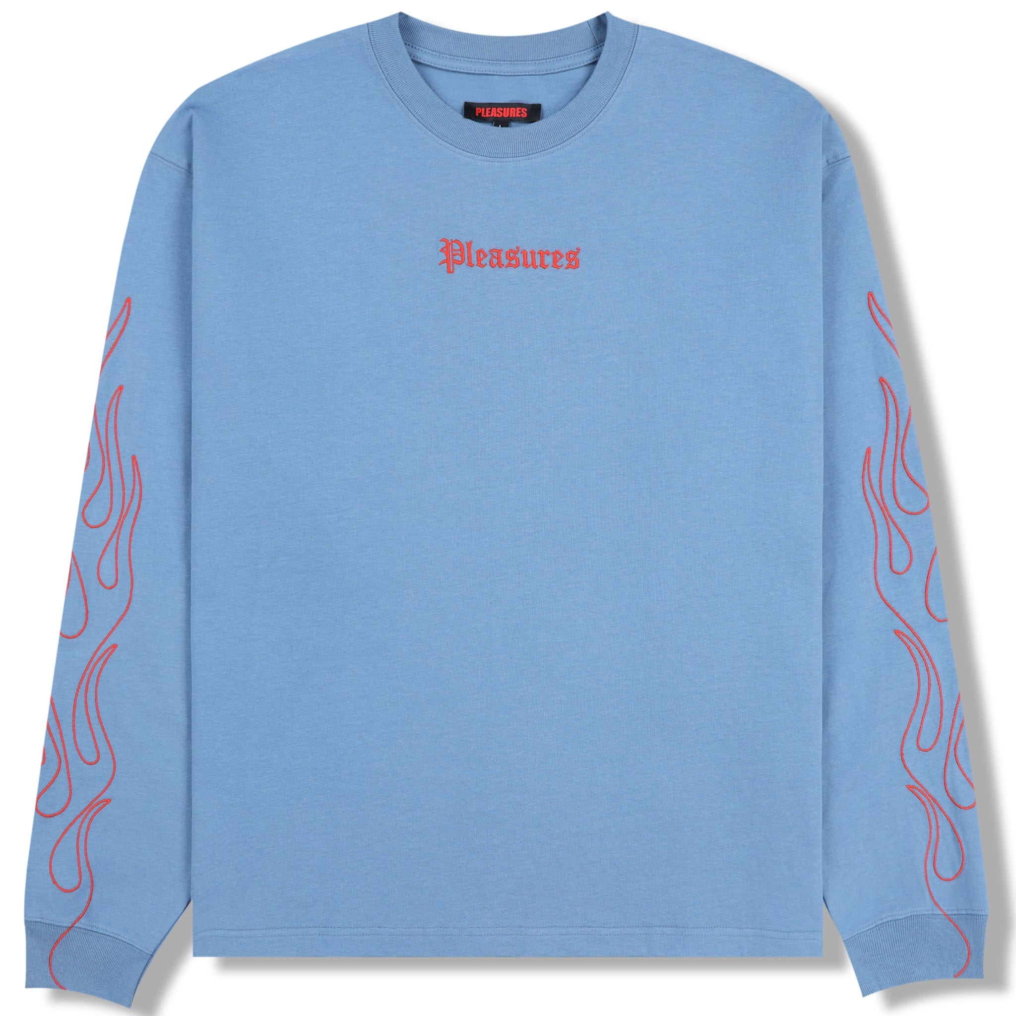 Pleasures FIERY HEAVYWEIGHT LONGSLEEVE (SLATE)